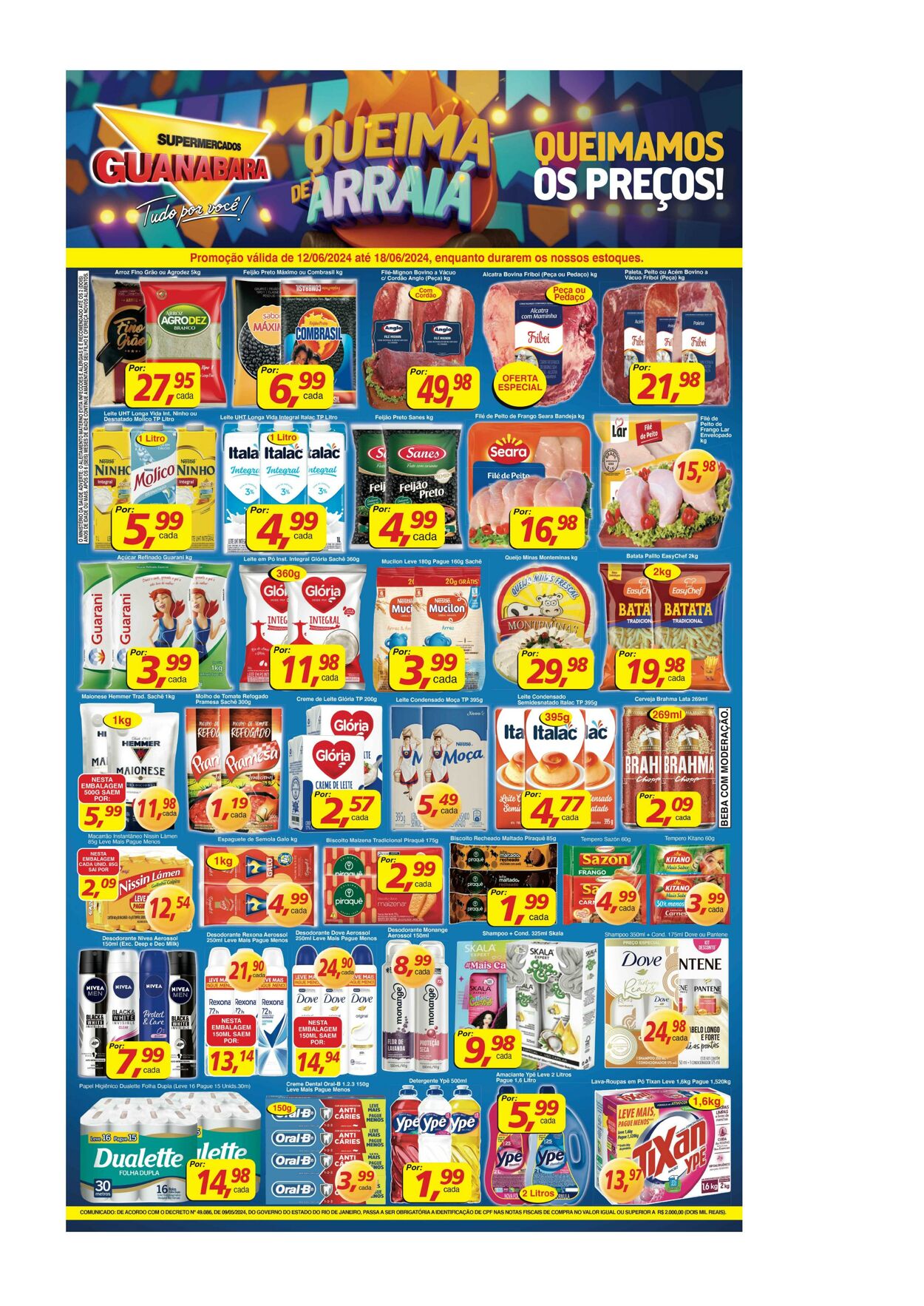 Folheto Supermercados Guanabara 17.06.2024 - 18.06.2024
