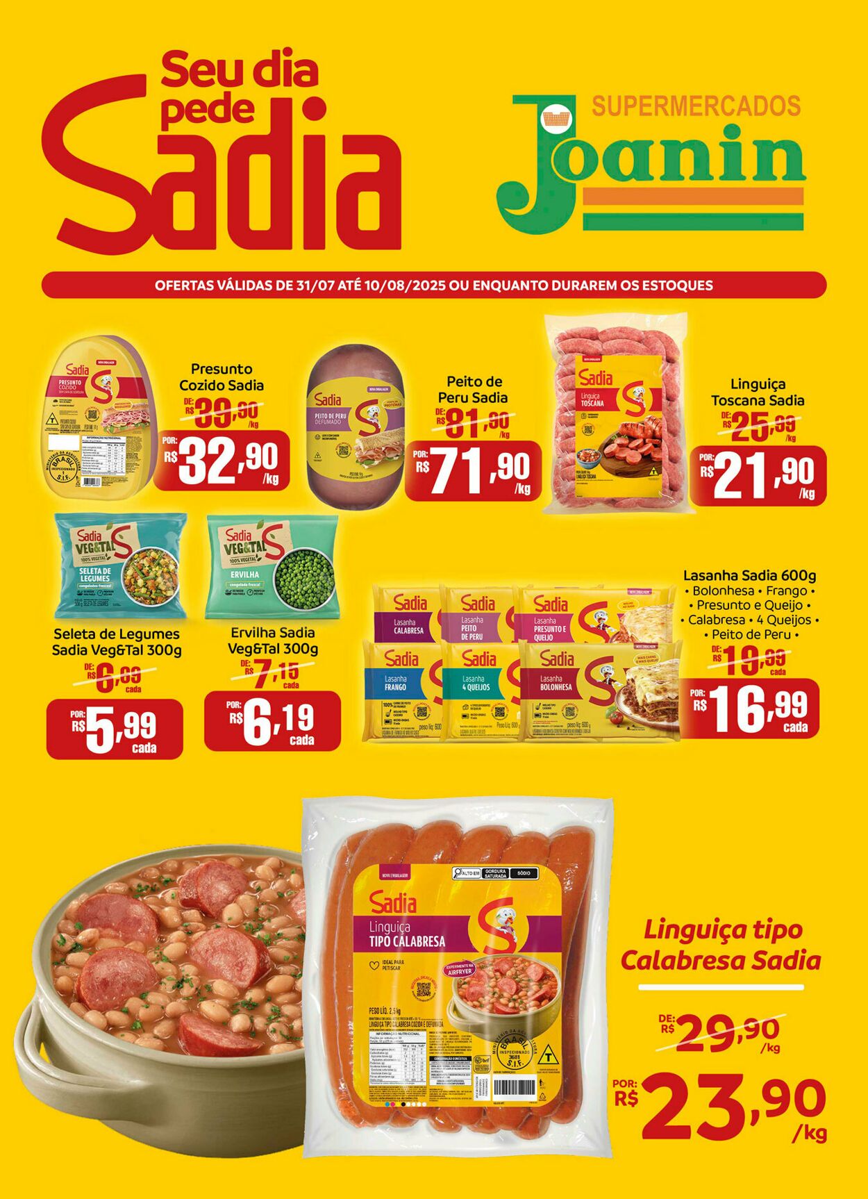 Folheto Supermercados Joanin 31.07.2025 - 10.08.2025