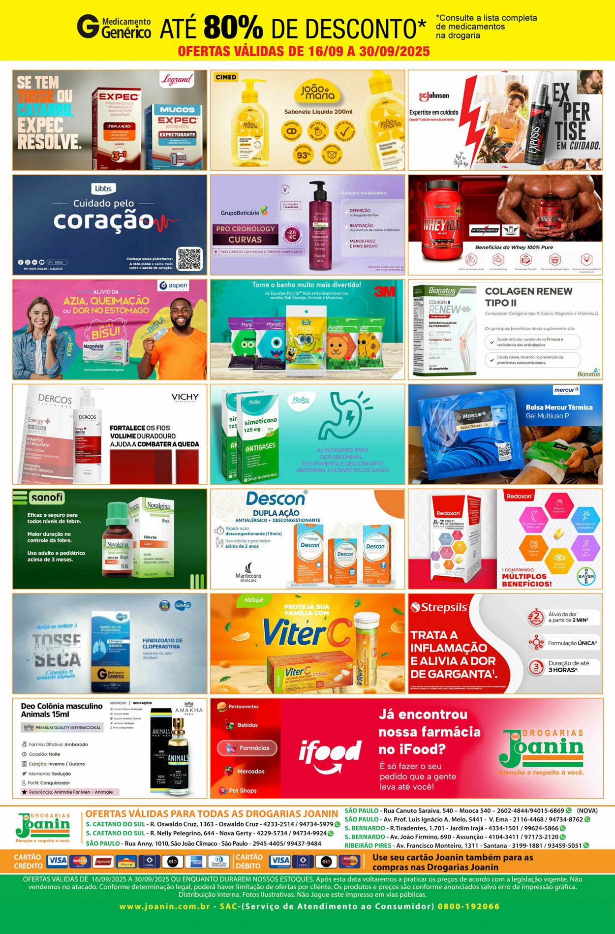 Folheto Supermercados Joanin 16.09.2025 - 30.09.2025