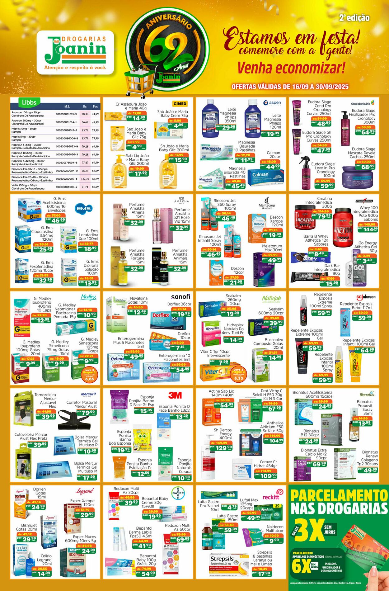 Folheto Supermercados Joanin 16.09.2025 - 30.09.2025