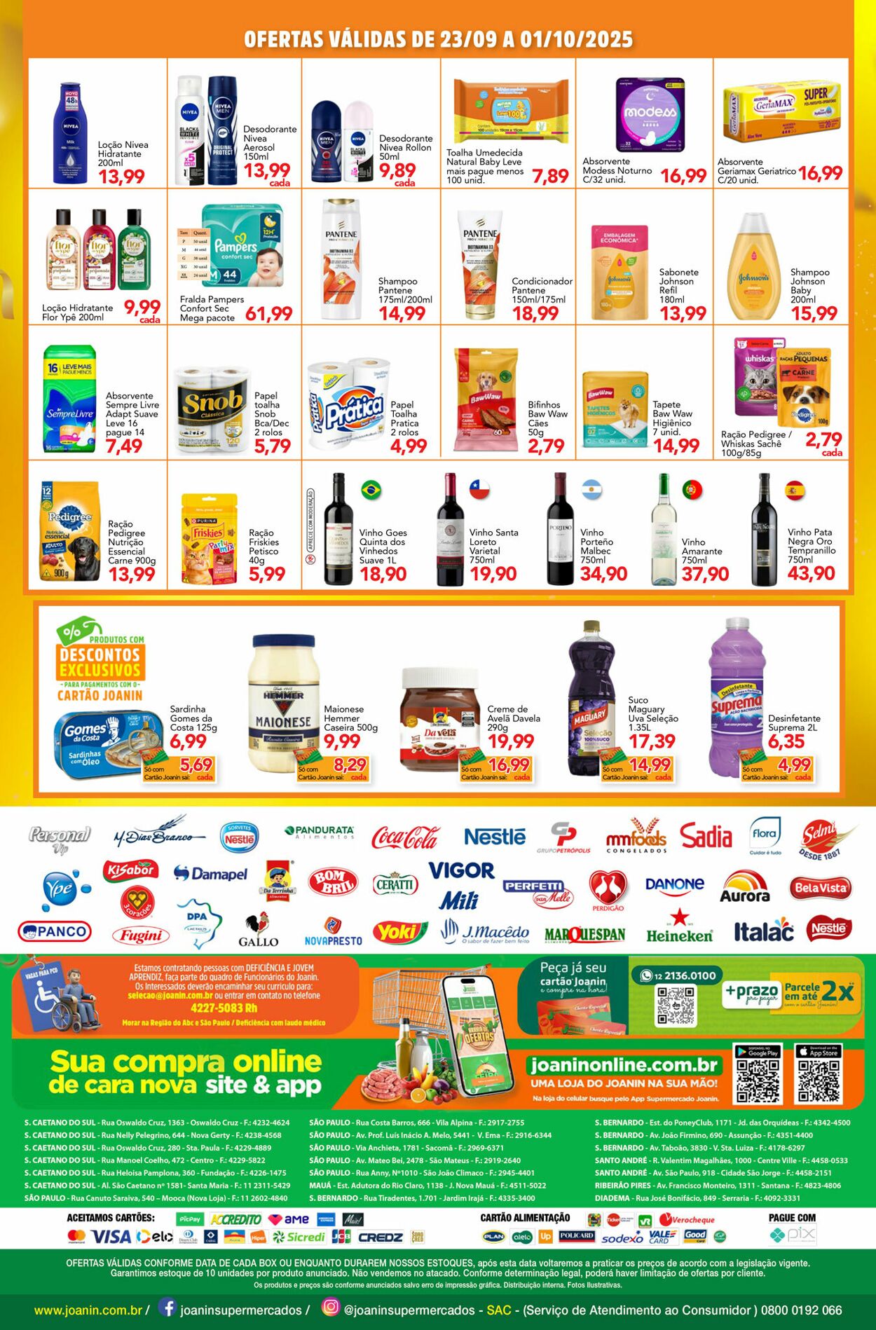 Folheto Supermercados Joanin 24.09.2025 - 08.10.2025