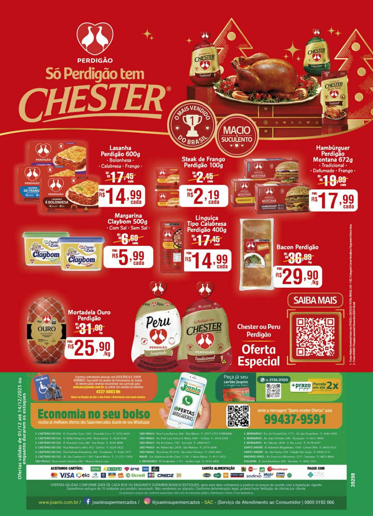 Folheto Supermercados Joanin 01.12.2025 - 14.12.2025