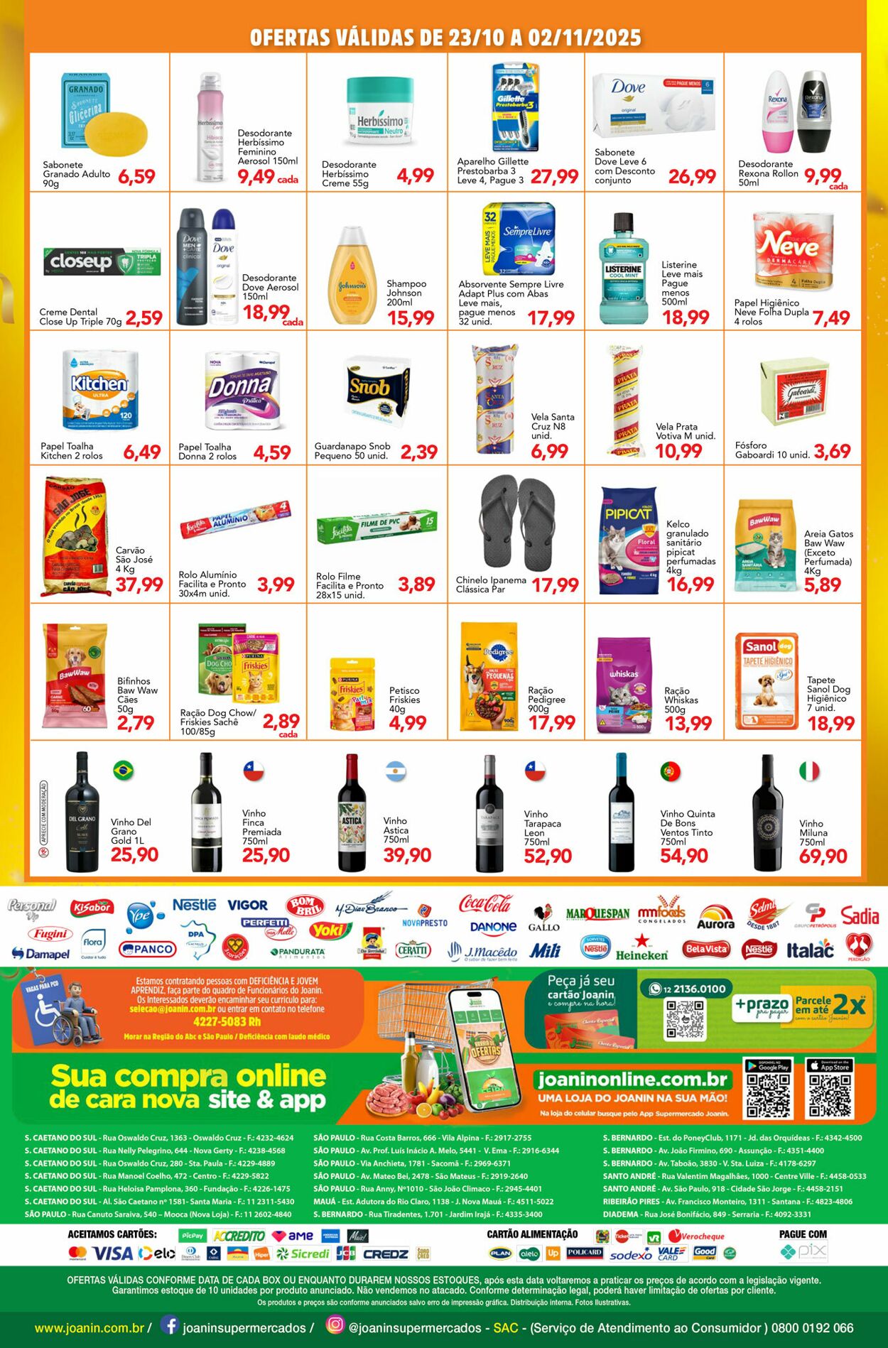 Folheto Supermercados Joanin 24.10.2025 - 07.11.2025