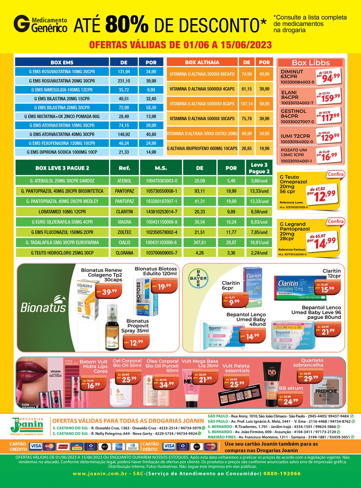 Folheto Supermercados Joanin 01.06.2023 - 15.06.2023