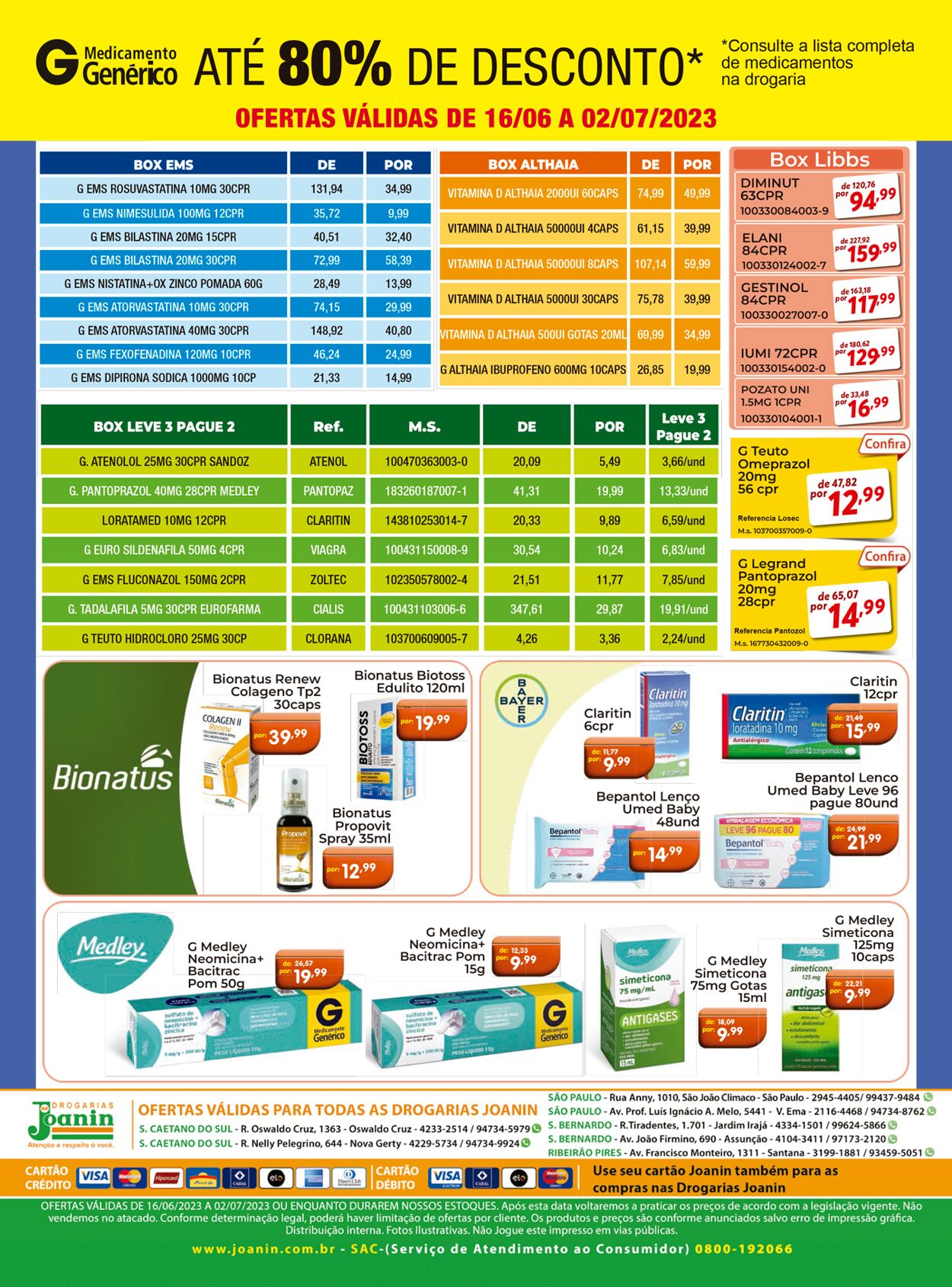 Folheto Supermercados Joanin 16.06.2023 - 02.07.2023