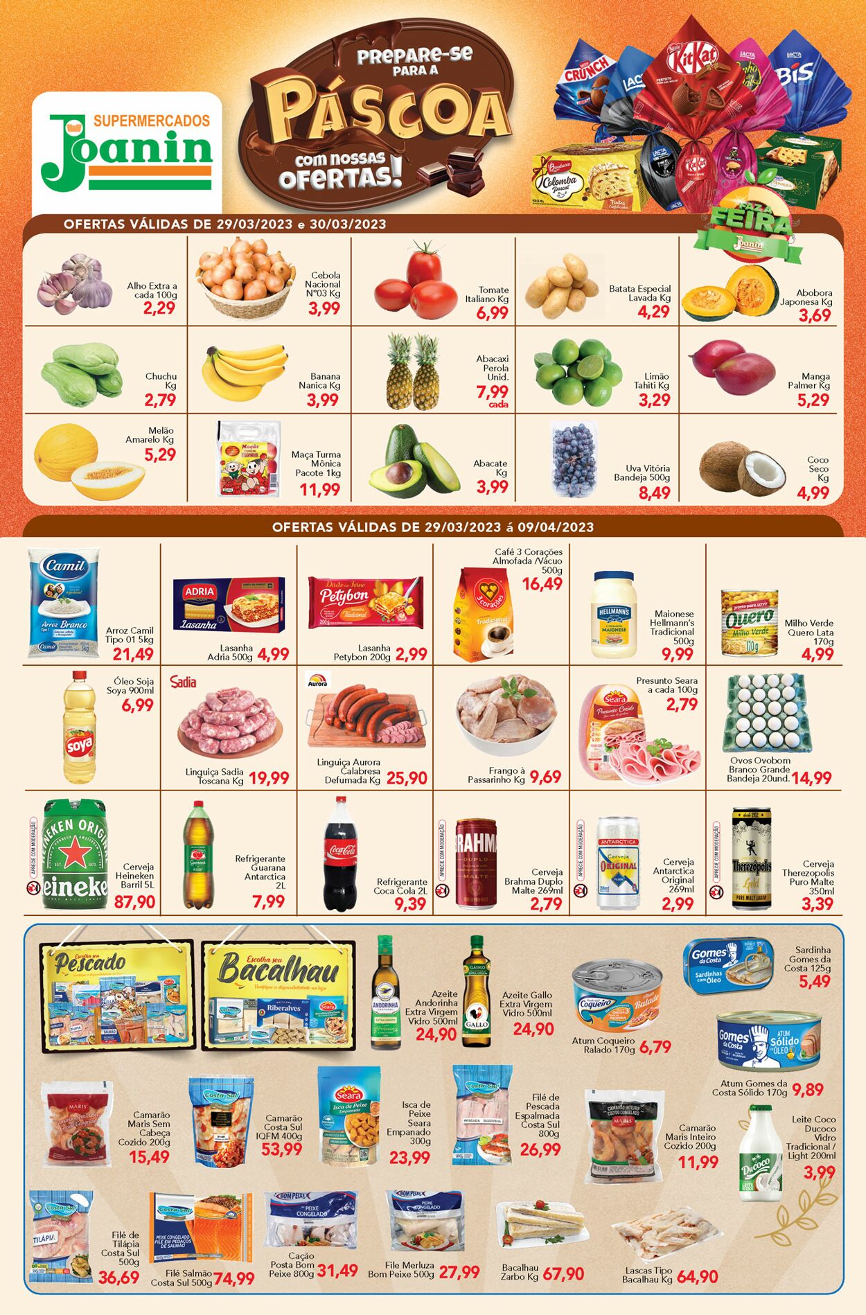 Folheto Supermercados Joanin 29.03.2023 - 09.04.2023