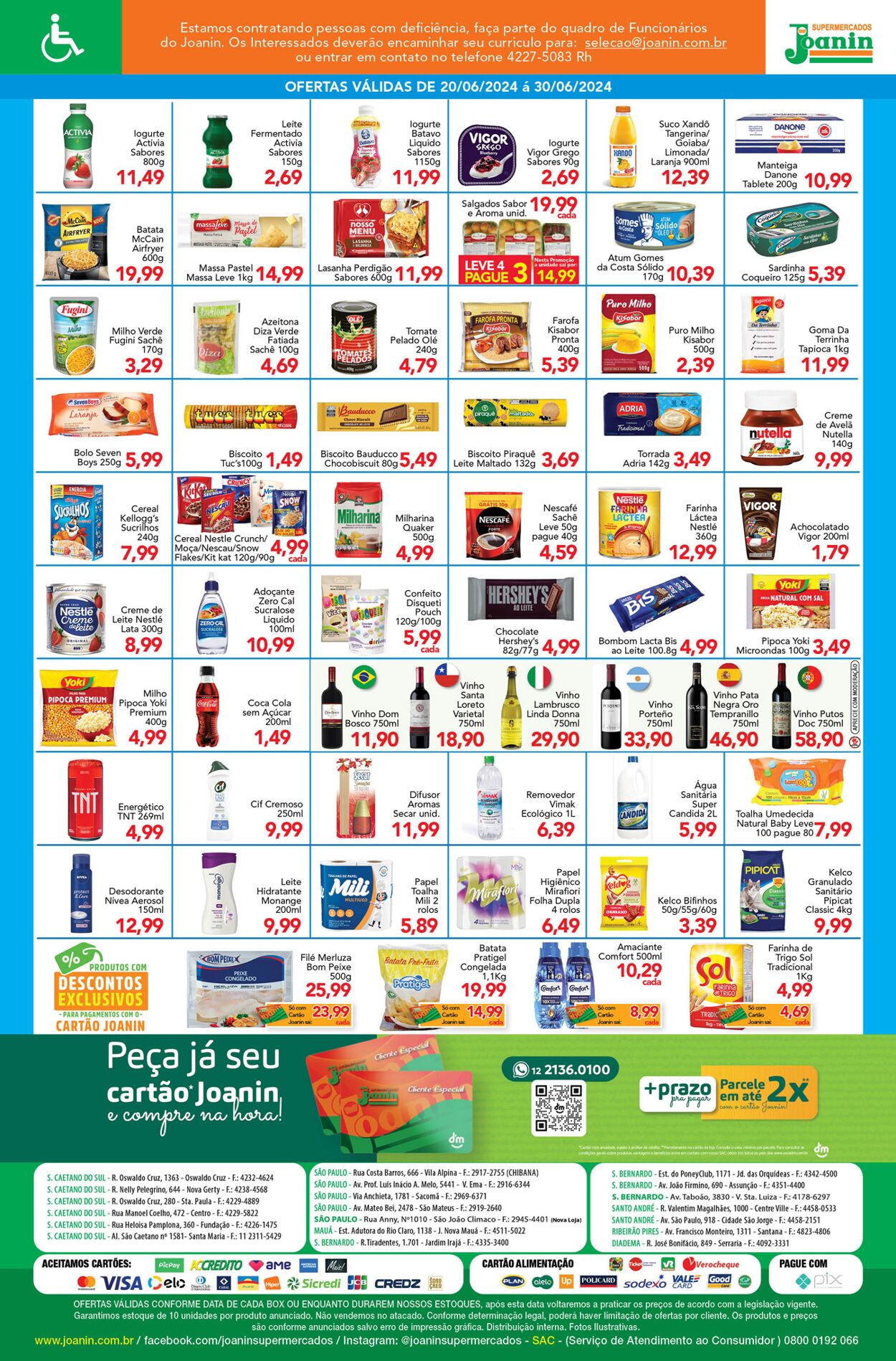 Folheto Supermercados Joanin 20.06.2024 - 30.06.2024