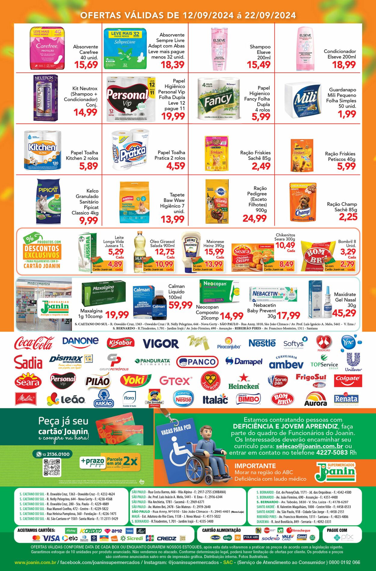 Folheto Supermercados Joanin 13.09.2024 - 23.09.2024