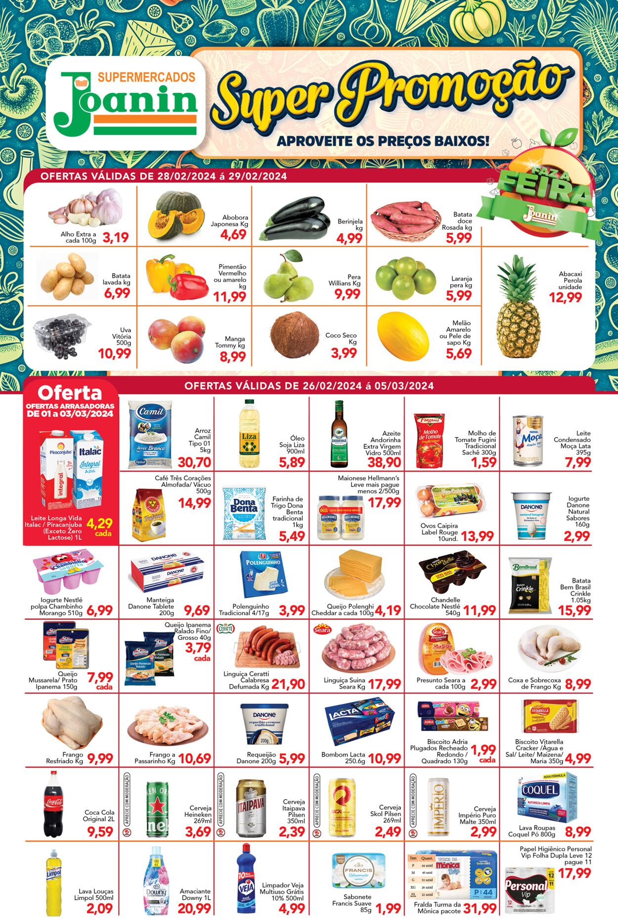 Folheto Supermercados Joanin 26.02.2024 - 05.03.2024