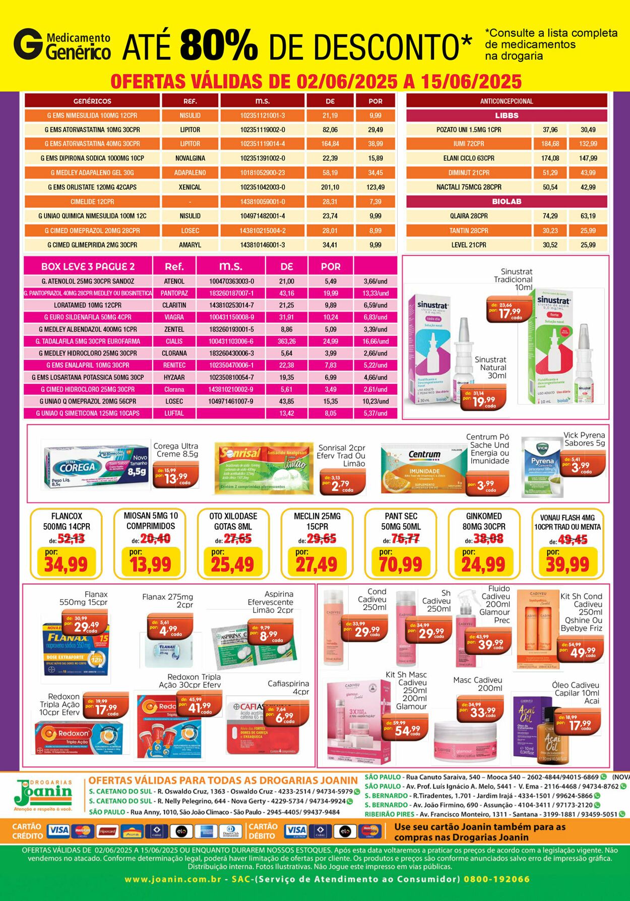 Folheto Supermercados Joanin 02.06.2025 - 15.06.2025