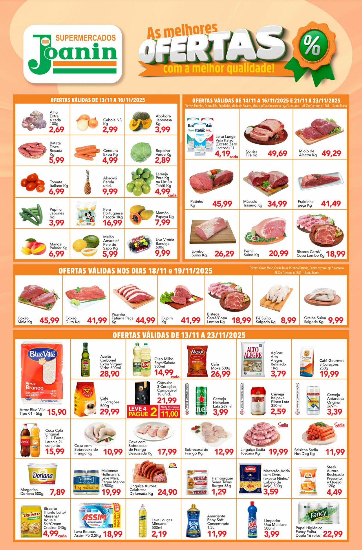 Folheto Supermercados Joanin 13.11.2025 - 23.11.2025