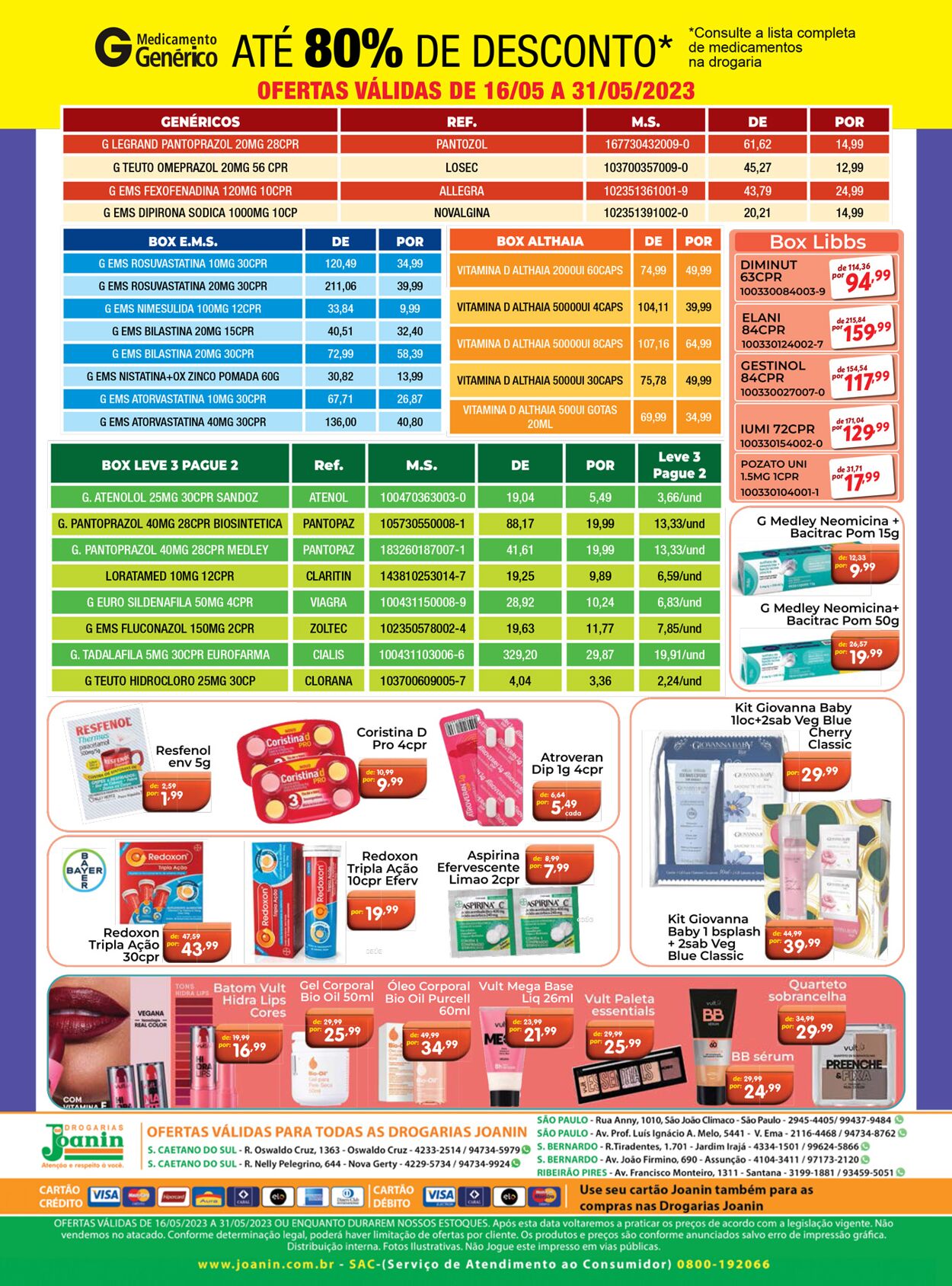 Folheto Supermercados Joanin 16.05.2023 - 31.05.2023
