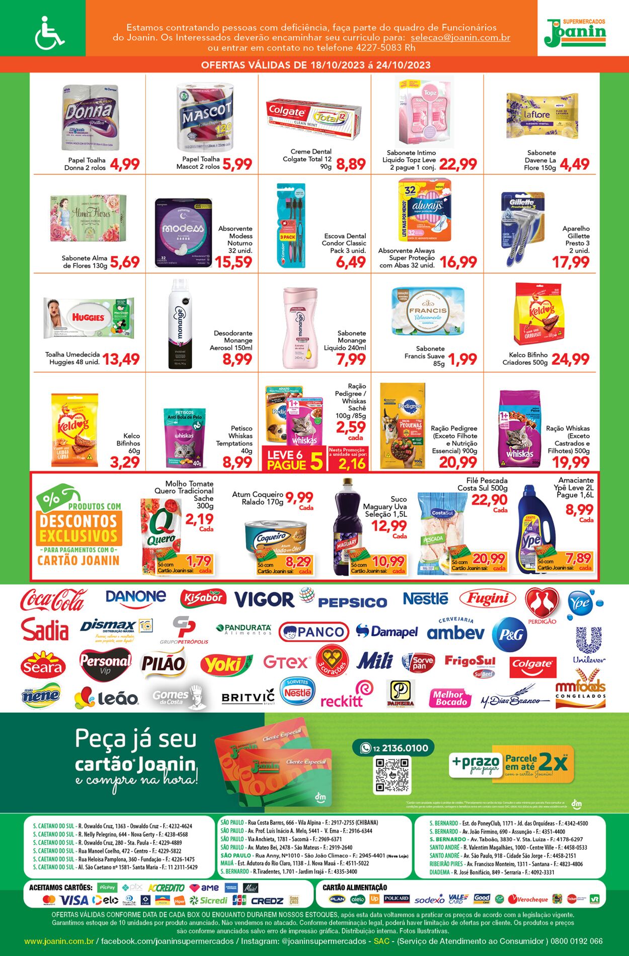 Folheto Supermercados Joanin 18.10.2023 - 24.10.2023