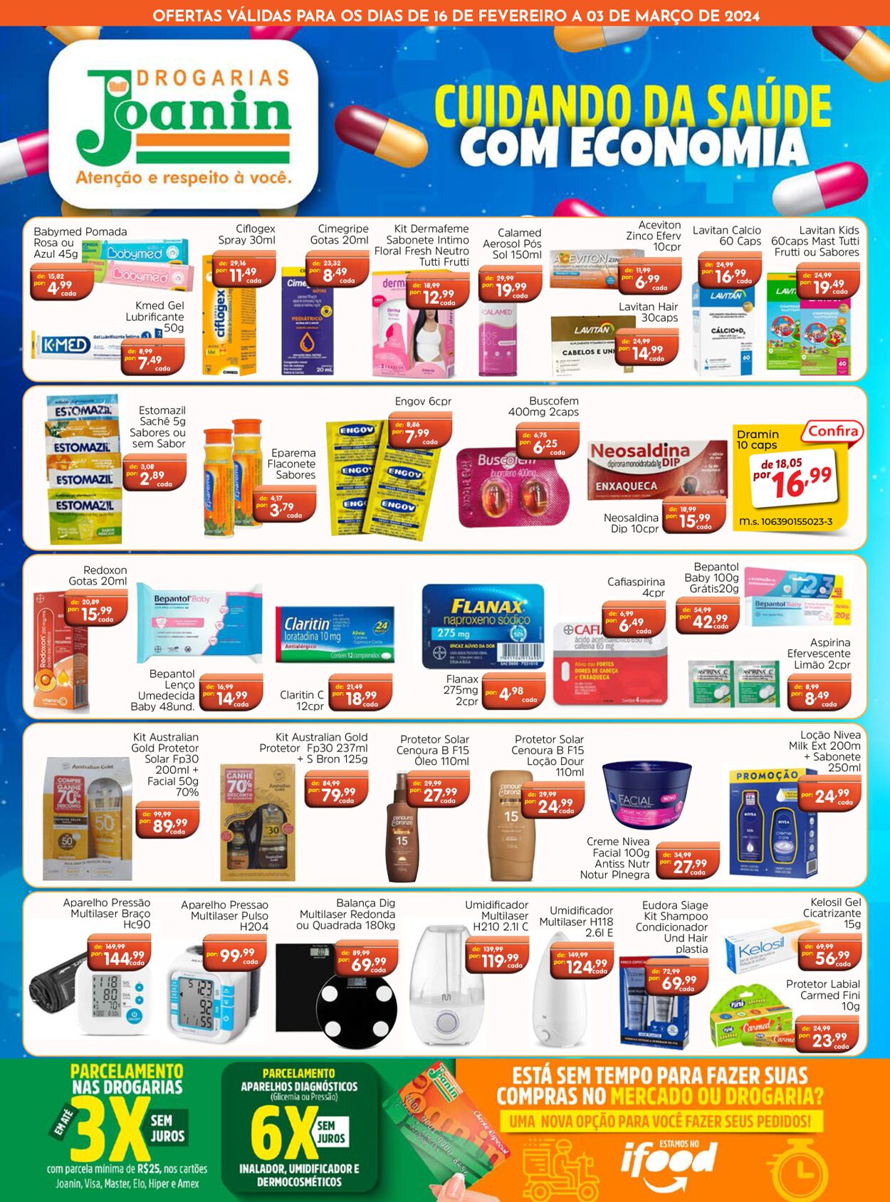 Folheto Supermercados Joanin 16.02.2024 - 03.03.2024