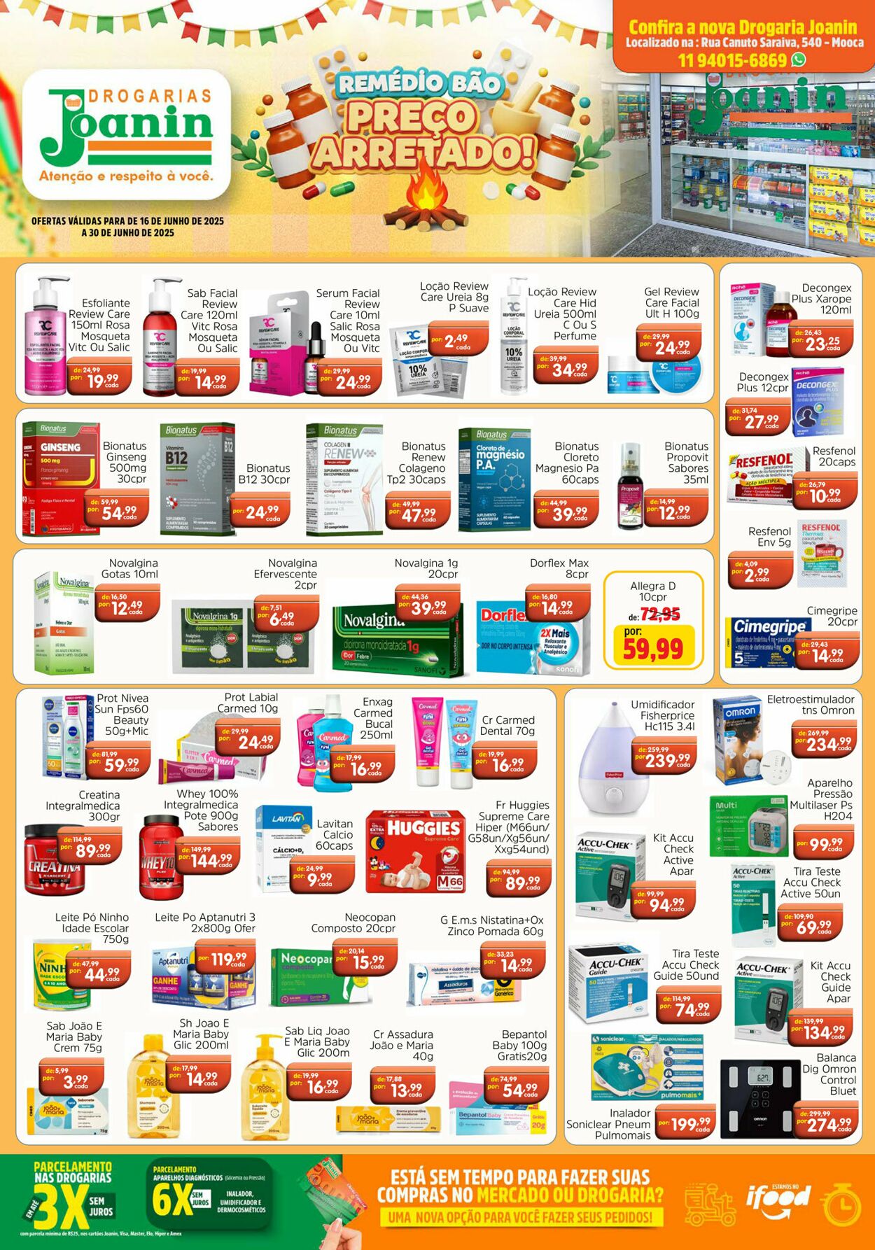 Folheto Supermercados Joanin 16.06.2025 - 30.06.2025