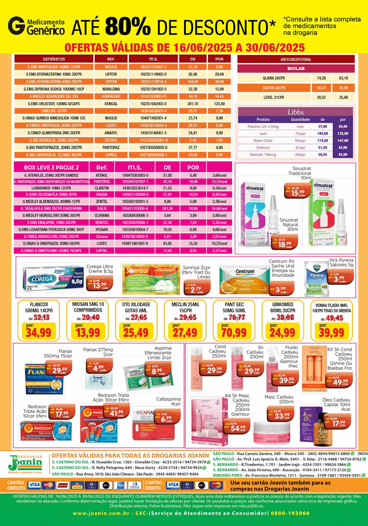 Folheto Supermercados Joanin 16.06.2025 - 30.06.2025