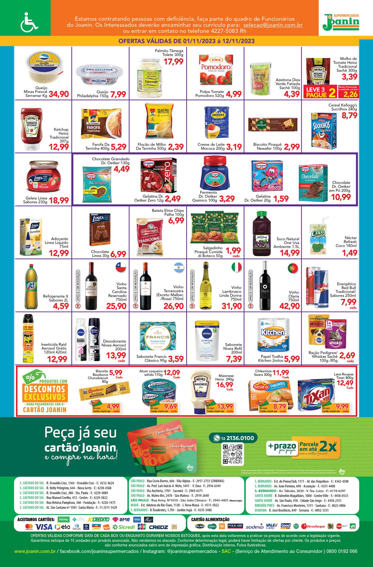 Folheto Supermercados Joanin 01.11.2023 - 12.11.2023