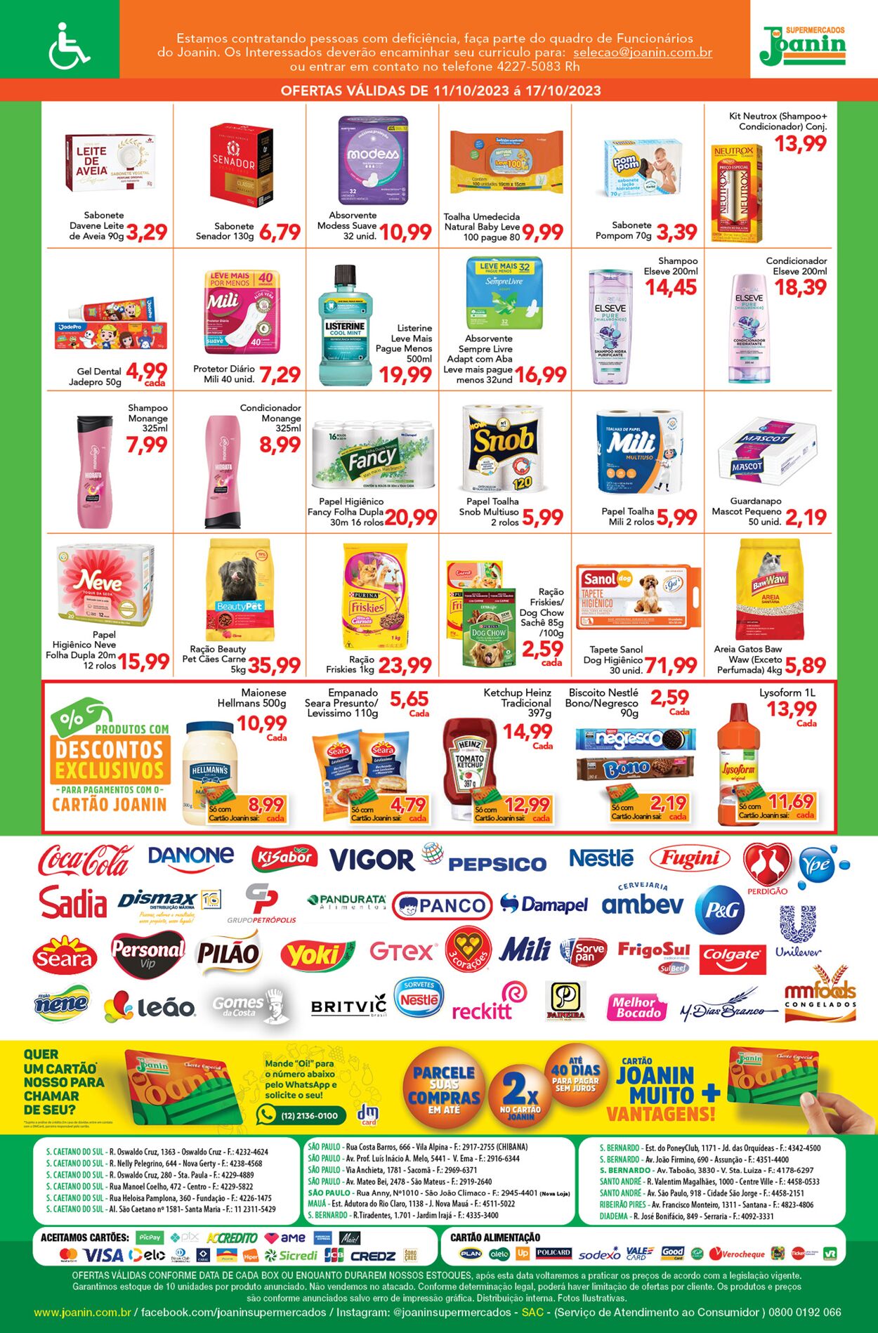 Folheto Supermercados Joanin 11.10.2023 - 17.10.2023