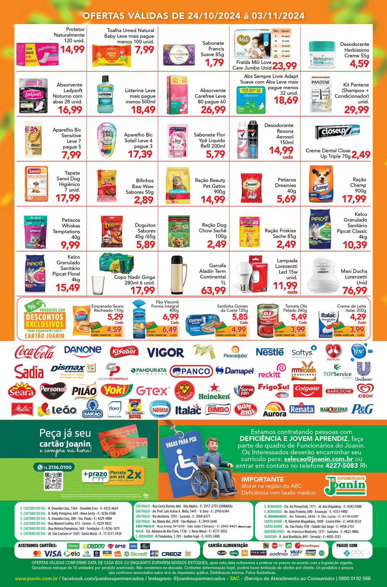 Folheto Supermercados Joanin 25.10.2024 - 10.11.2024