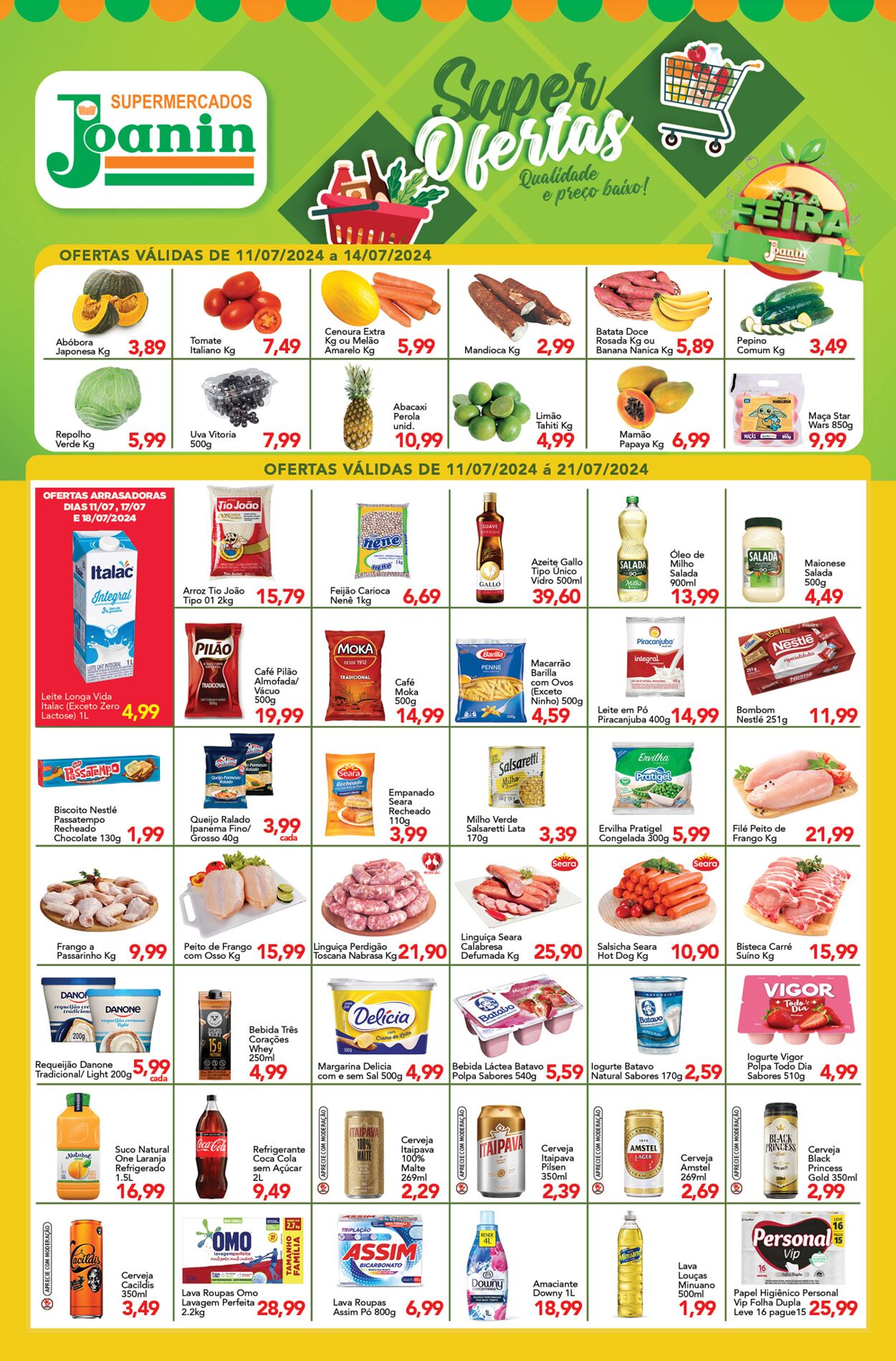 Folheto Supermercados Joanin 11.07.2024 - 21.07.2024