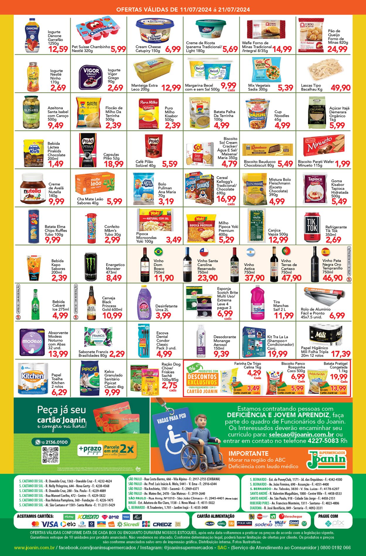 Folheto Supermercados Joanin 11.07.2024 - 21.07.2024