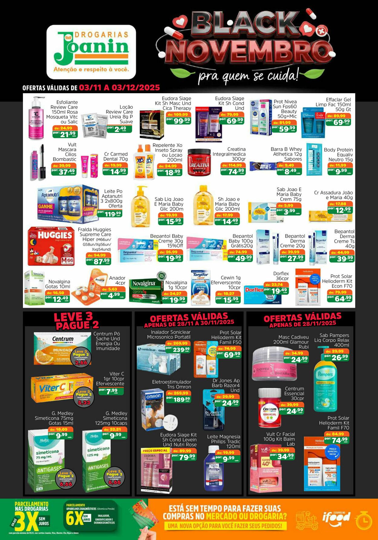 Folheto Supermercados Joanin 03.11.2025 - 03.12.2025