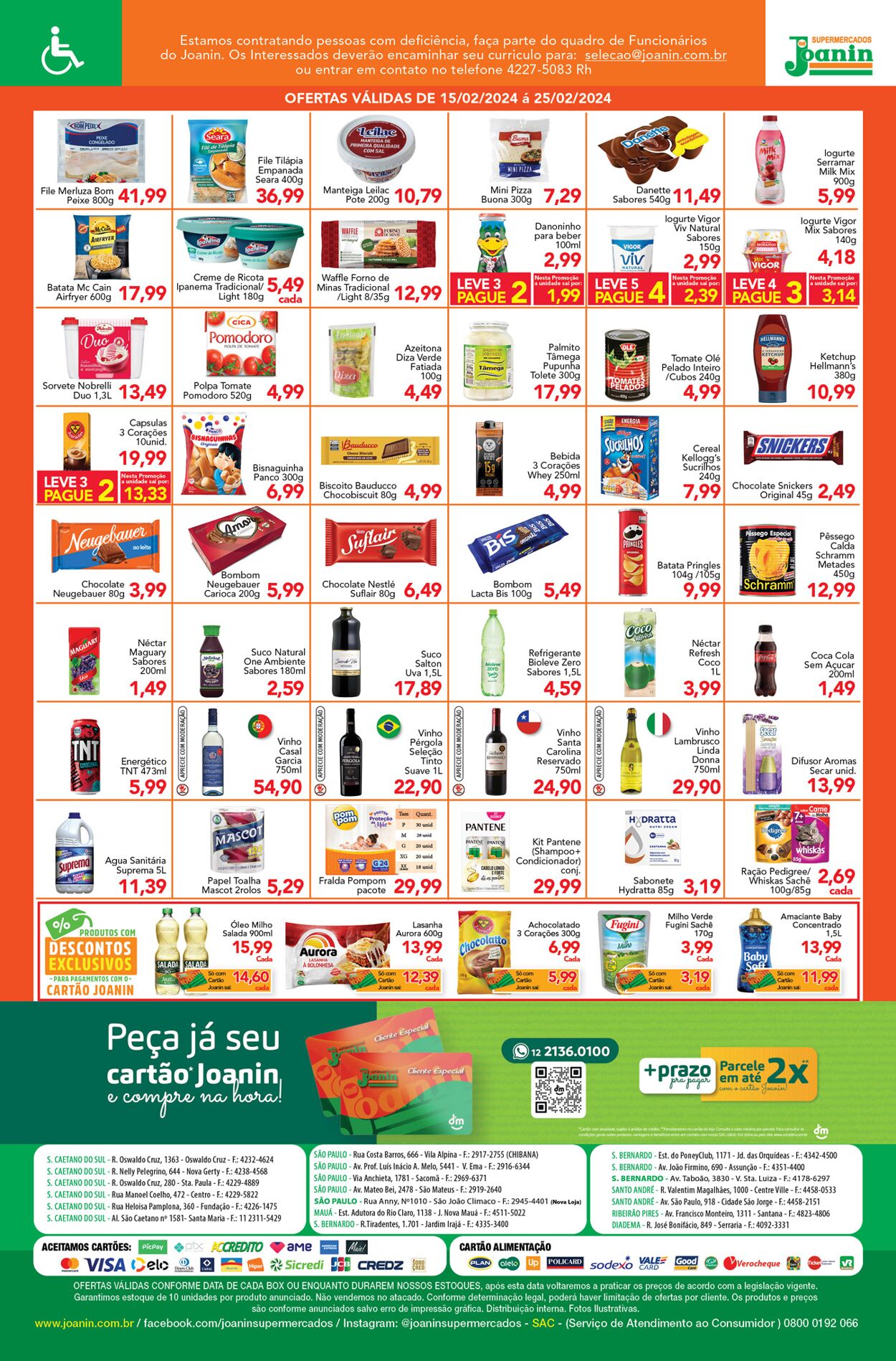 Folheto Supermercados Joanin 15.02.2024 - 25.02.2024