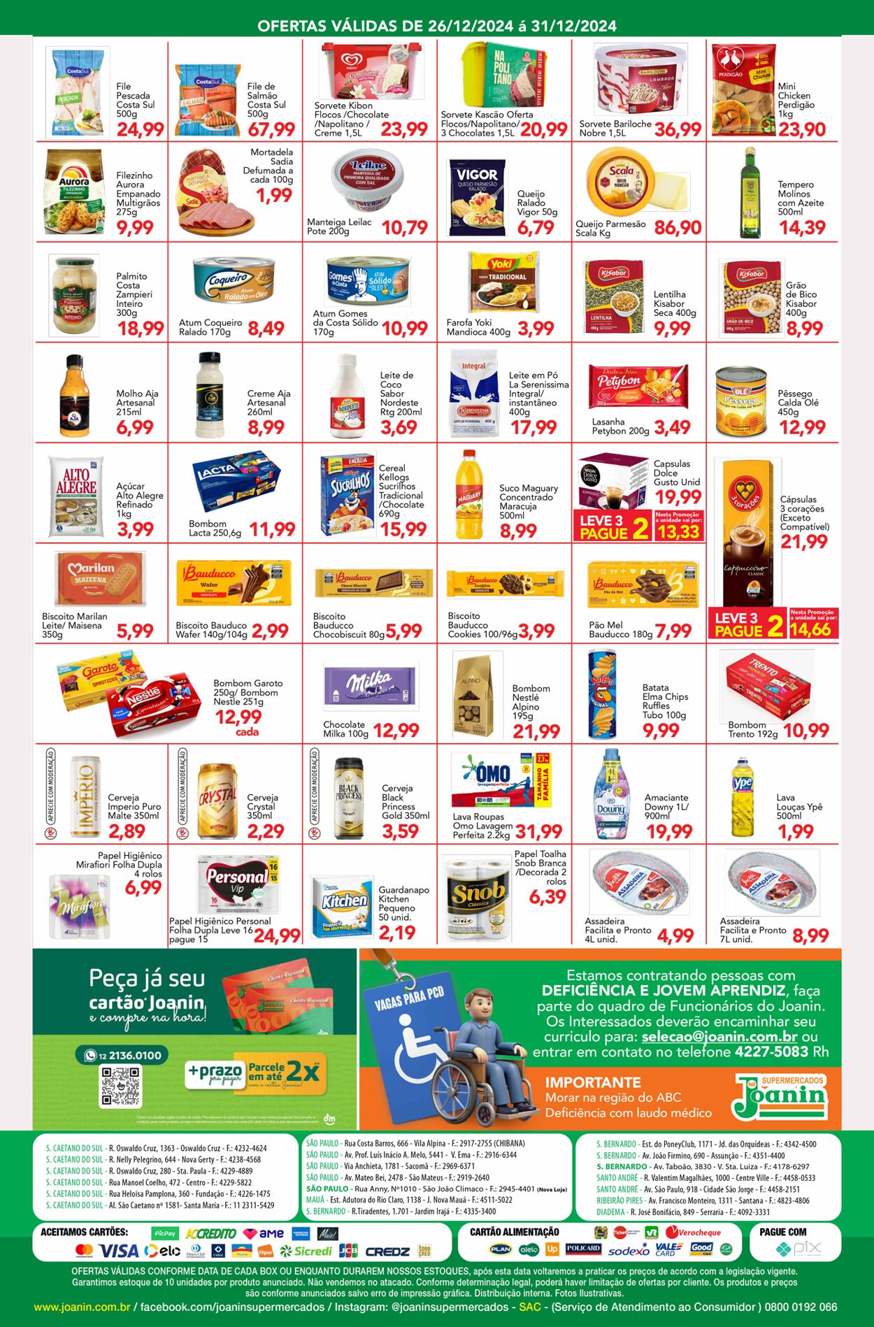 Folheto Supermercados Joanin 26.12.2024 - 31.12.2024