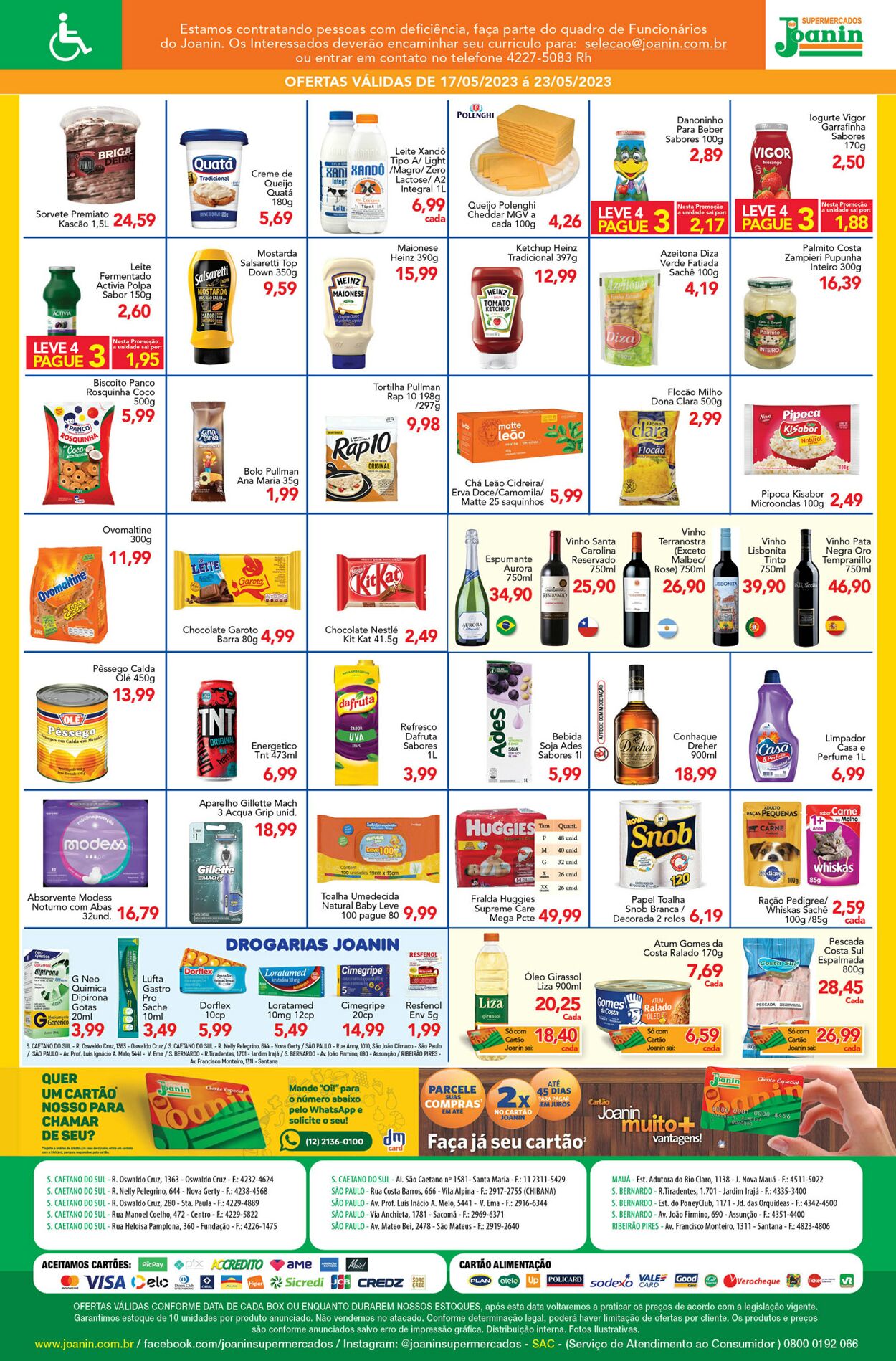 Folheto Supermercados Joanin 17.05.2023 - 23.05.2023