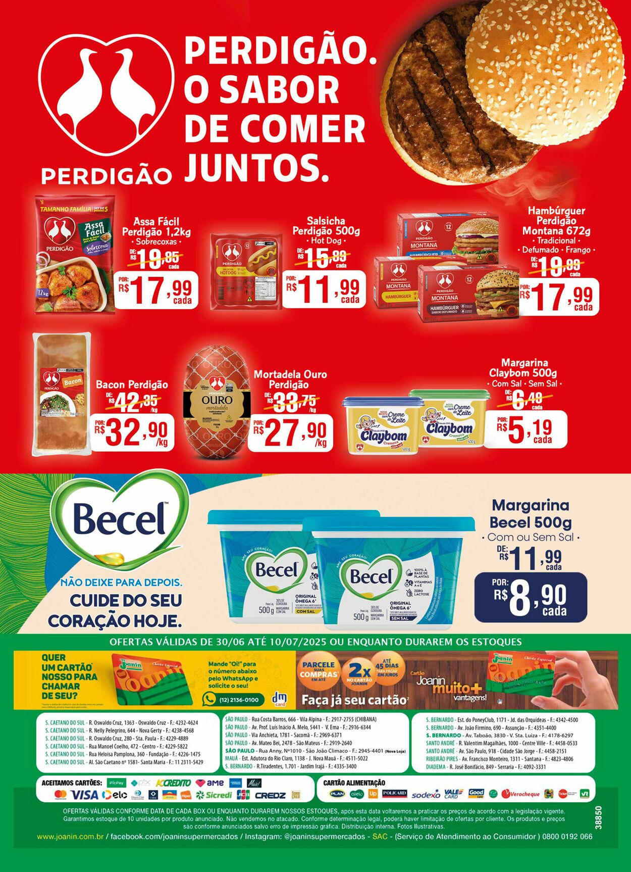 Folheto Supermercados Joanin 30.06.2025 - 10.07.2025