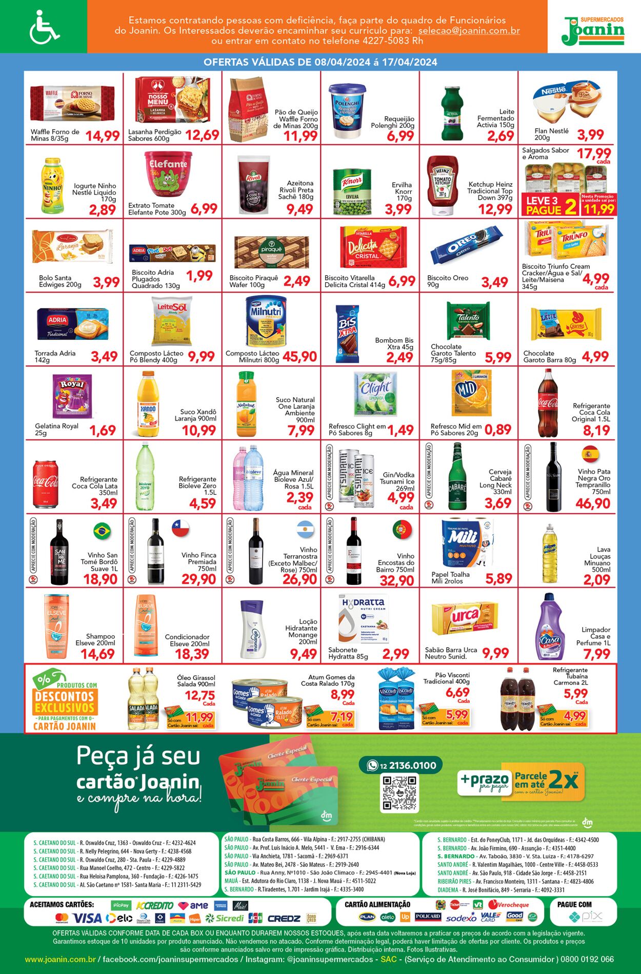 Folheto Supermercados Joanin 08.04.2024 - 17.04.2024