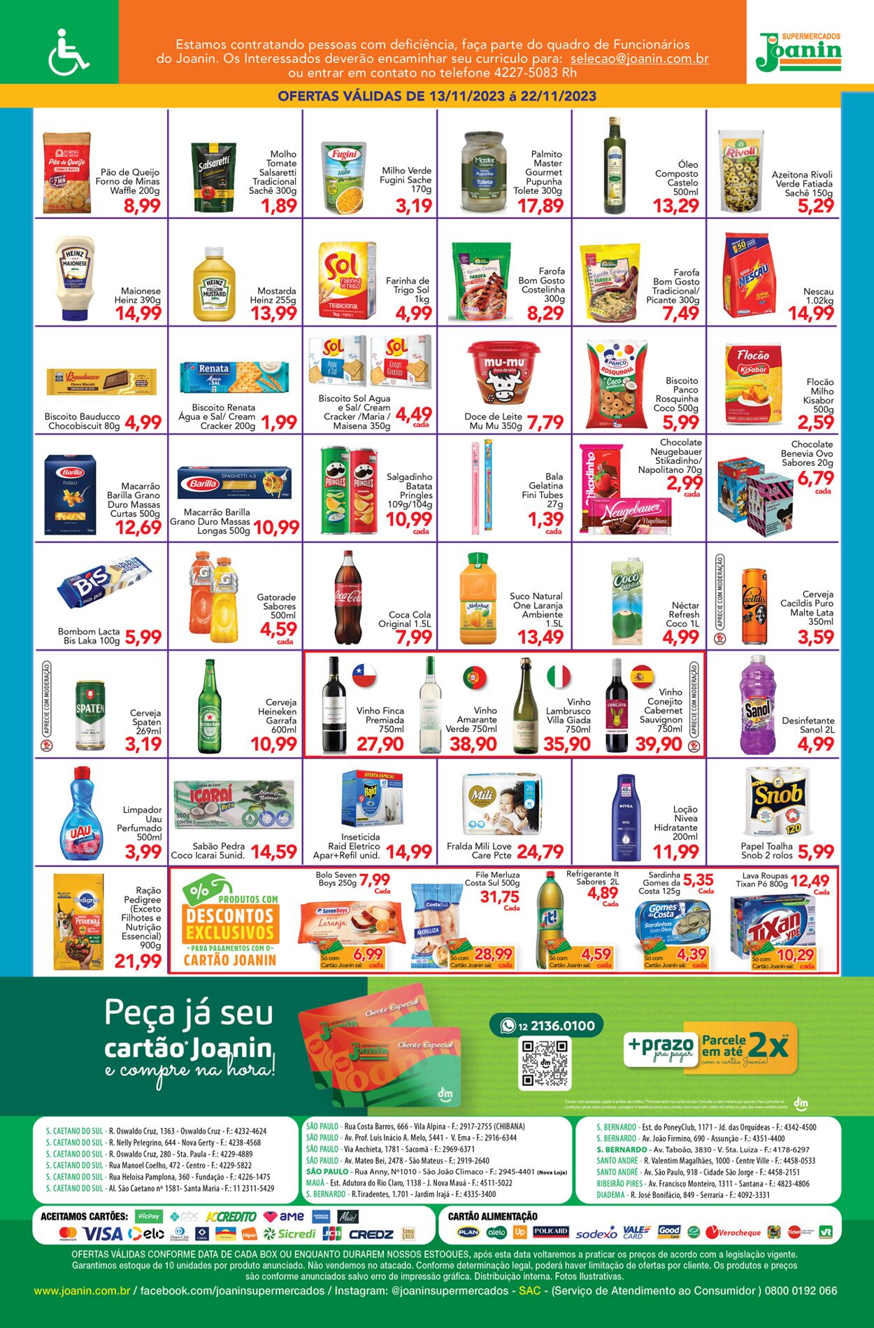 Folheto Supermercados Joanin 13.11.2023 - 22.11.2023