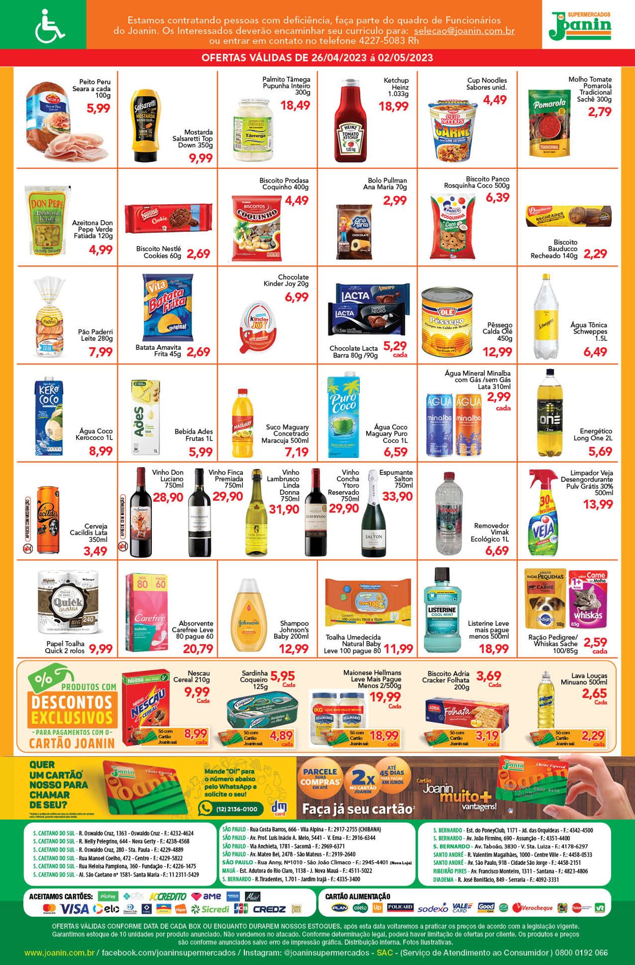 Folheto Supermercados Joanin 26.04.2023 - 02.05.2023