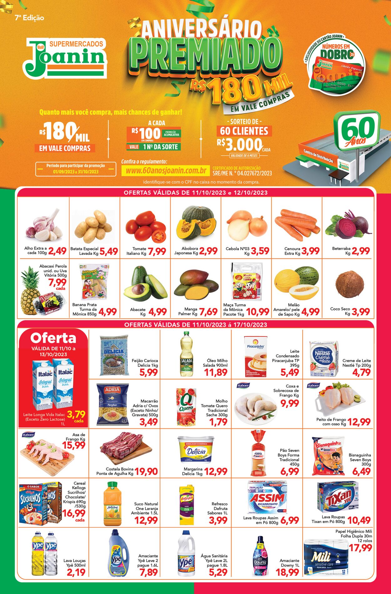 Folheto Supermercados Joanin 11.10.2023 - 17.10.2023