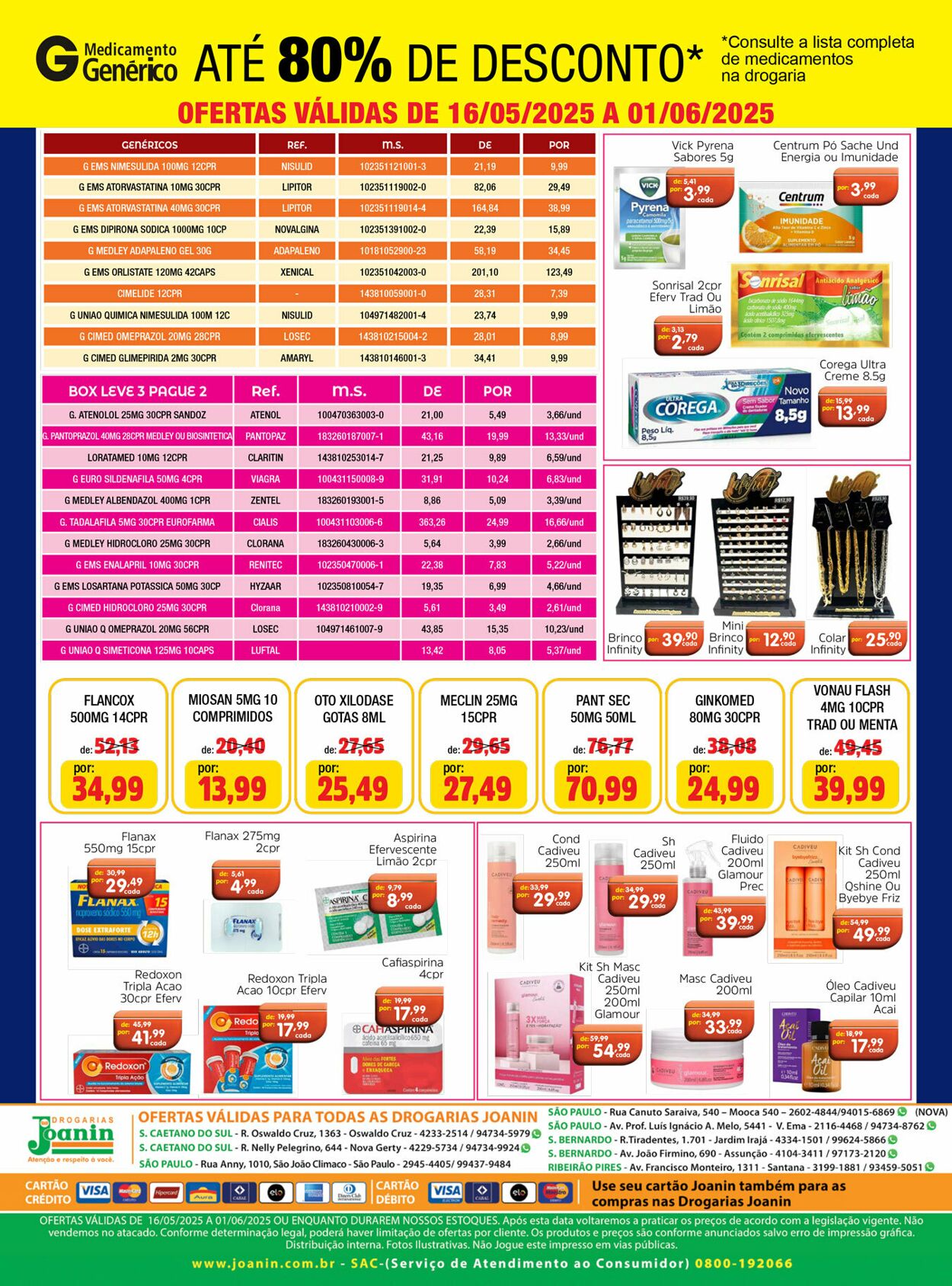 Folheto Supermercados Joanin 16.05.2025 - 01.06.2025