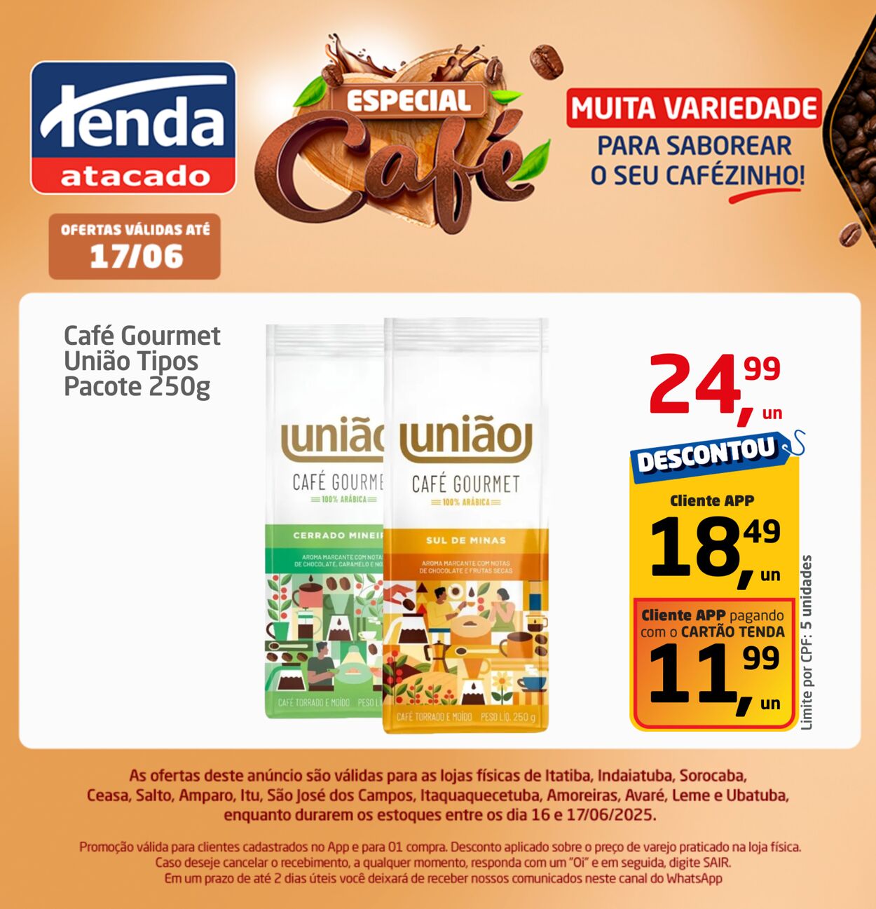 Folheto Tenda Atacado 16.06.2025 - 17.06.2025