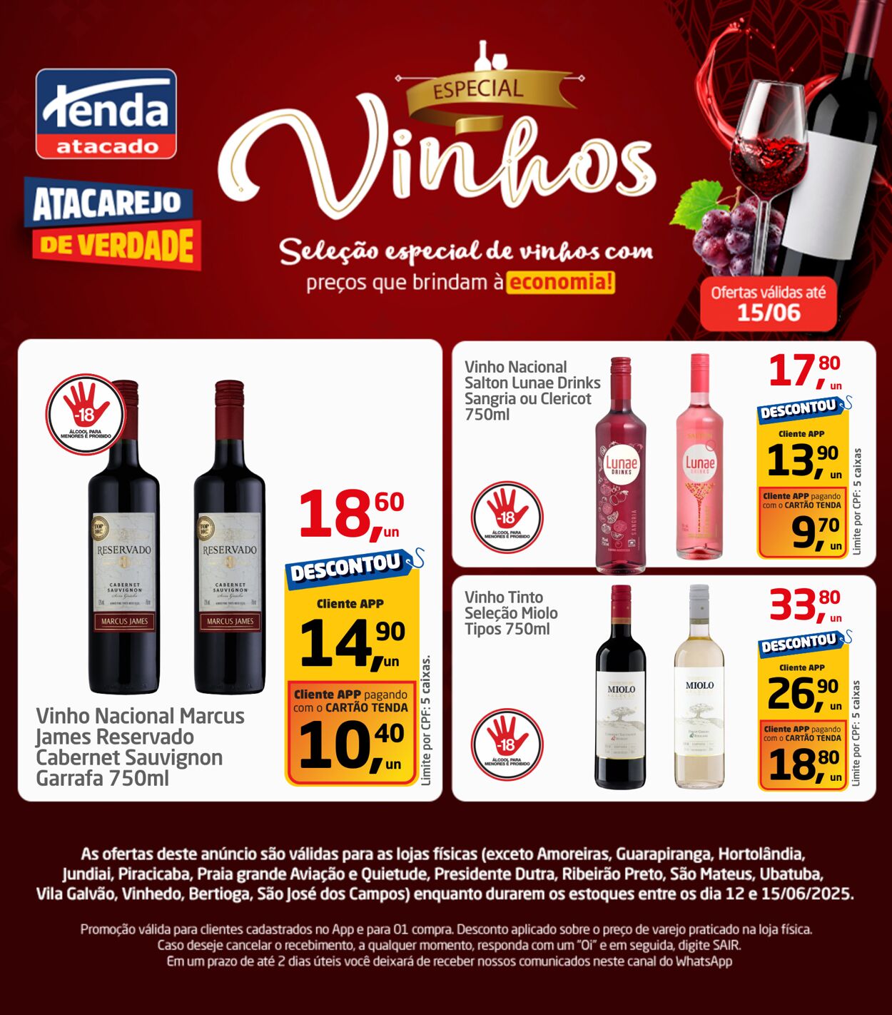 Folheto Tenda Atacado 12.06.2025 - 15.06.2025