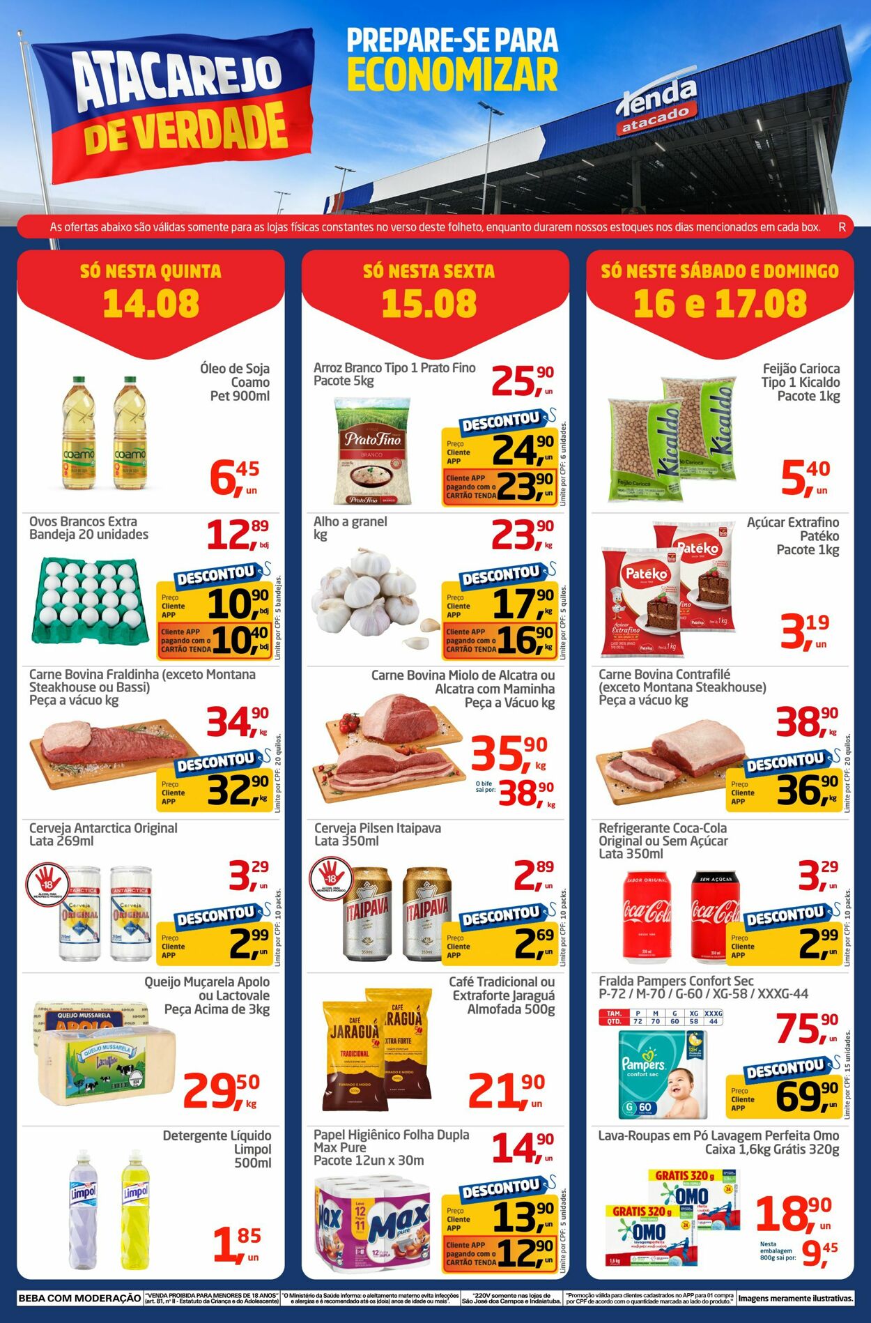 Folheto Tenda Atacado 14.08.2025 - 17.08.2025