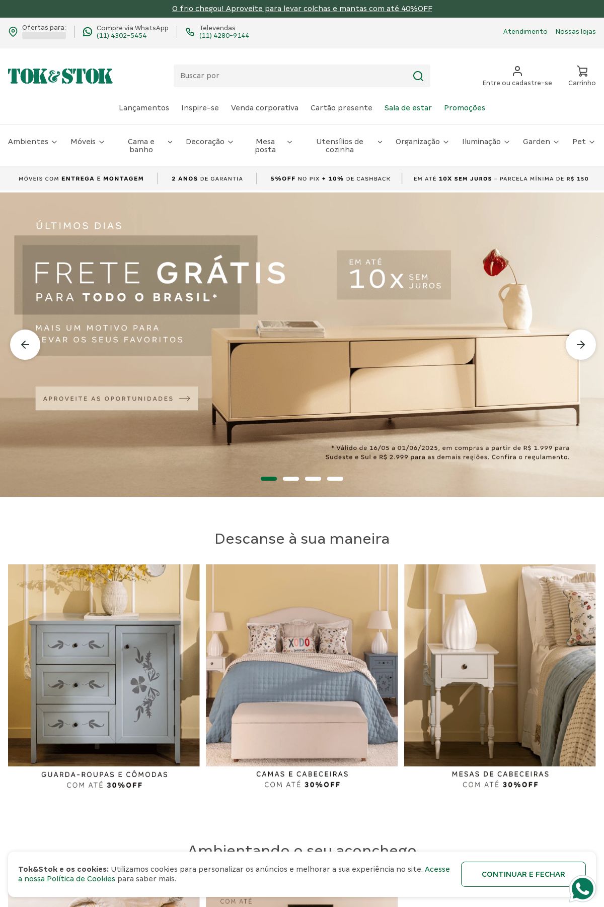 Folheto Tok&Stok 02.06.2025 - 11.06.2025
