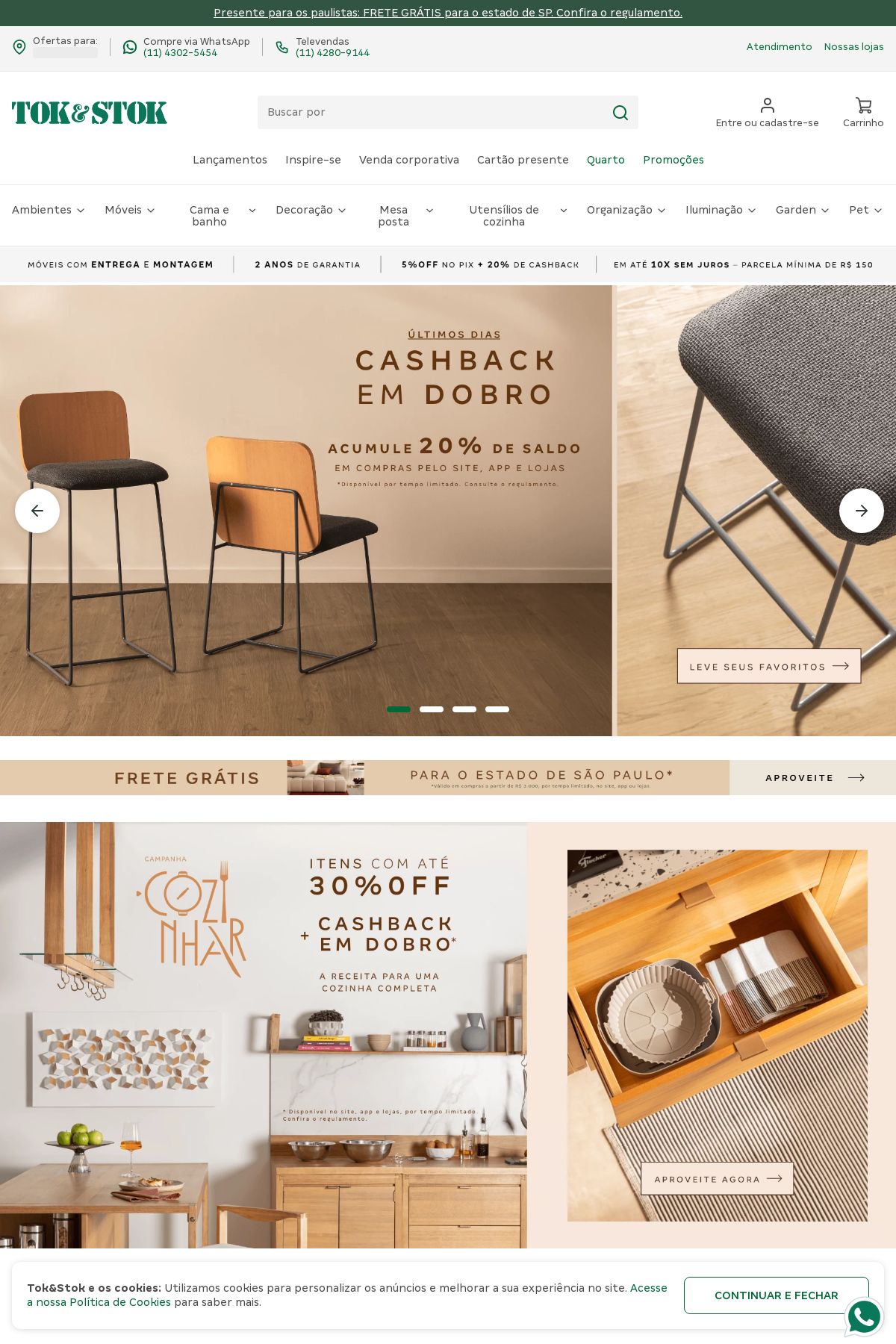 Folheto Tok&Stok 14.07.2025 - 23.07.2025