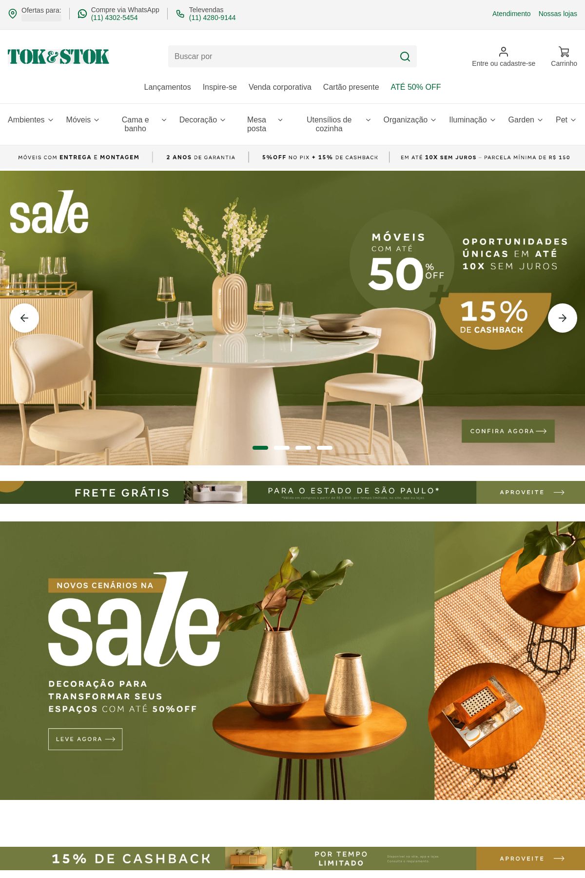 Folheto Tok&Stok 11.08.2025 - 20.08.2025