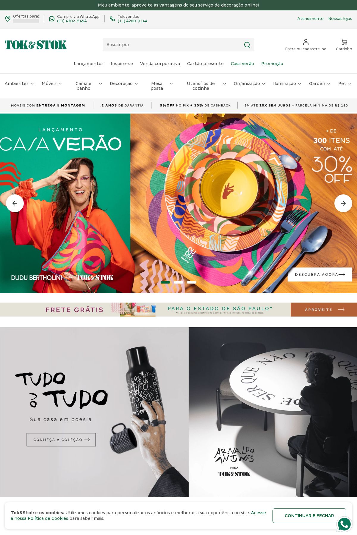 Folheto Tok&Stok 29.09.2025 - 08.10.2025