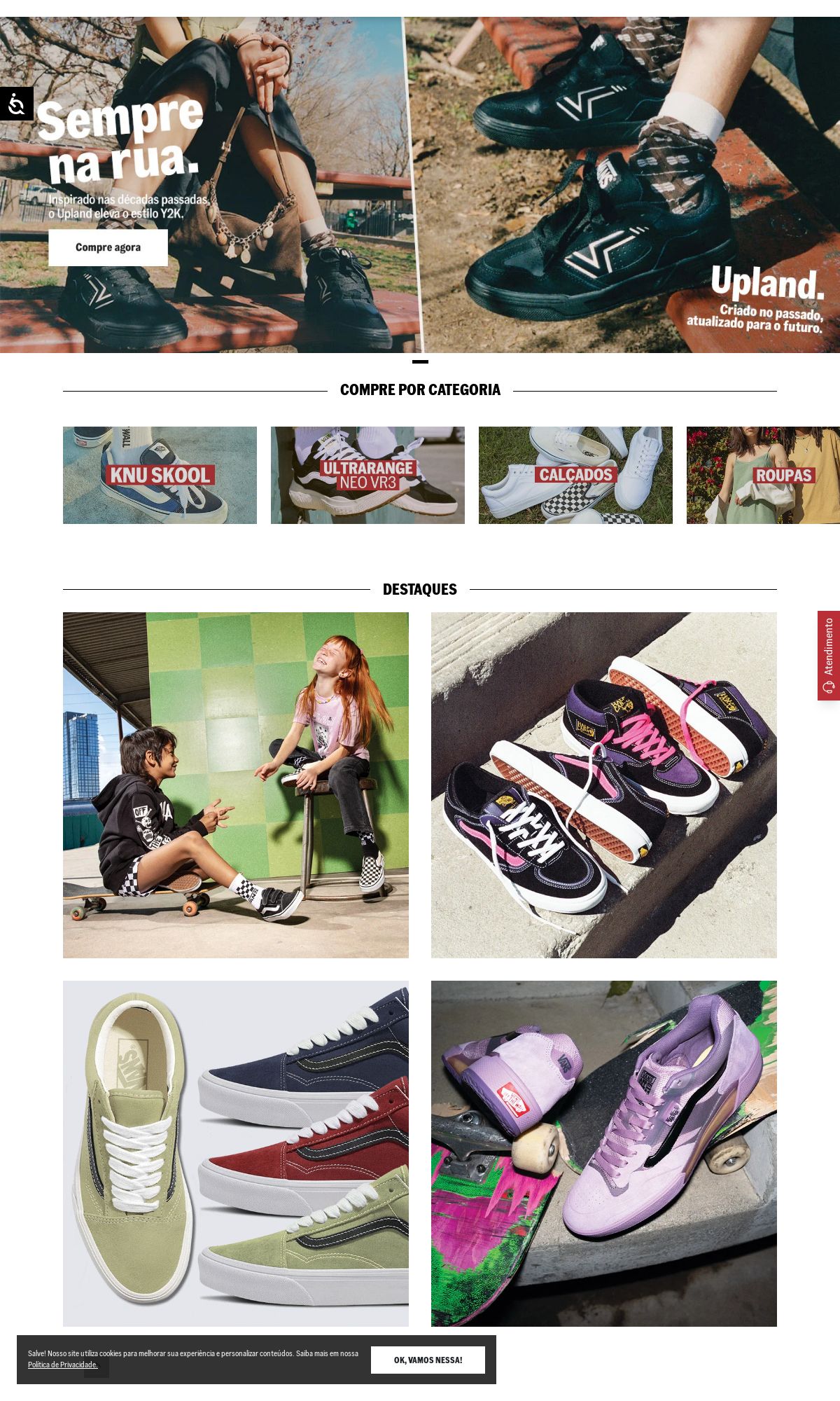 Vans Folhetos promocionais