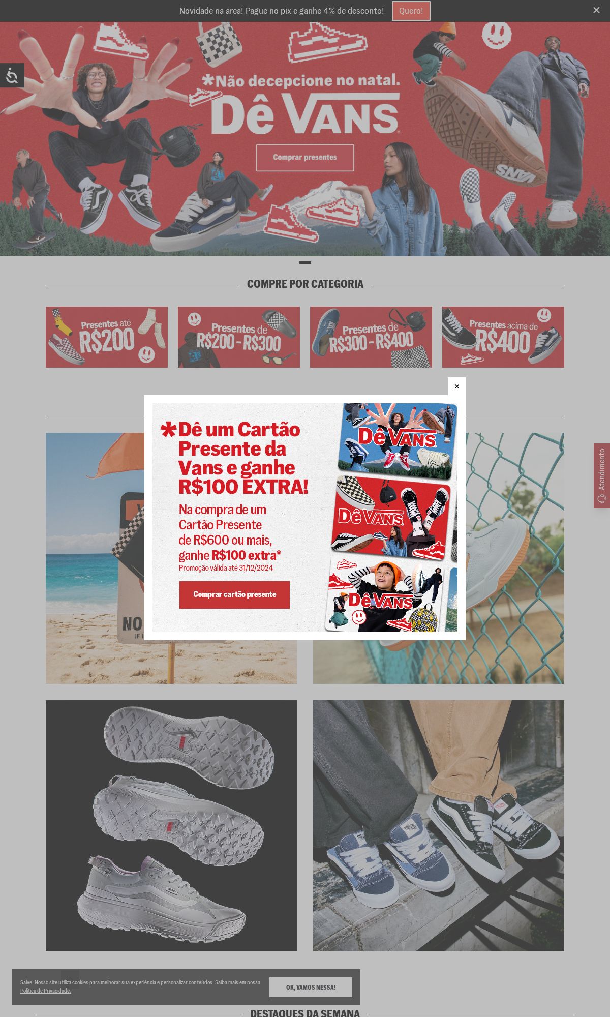 Vans Folhetos promocionais