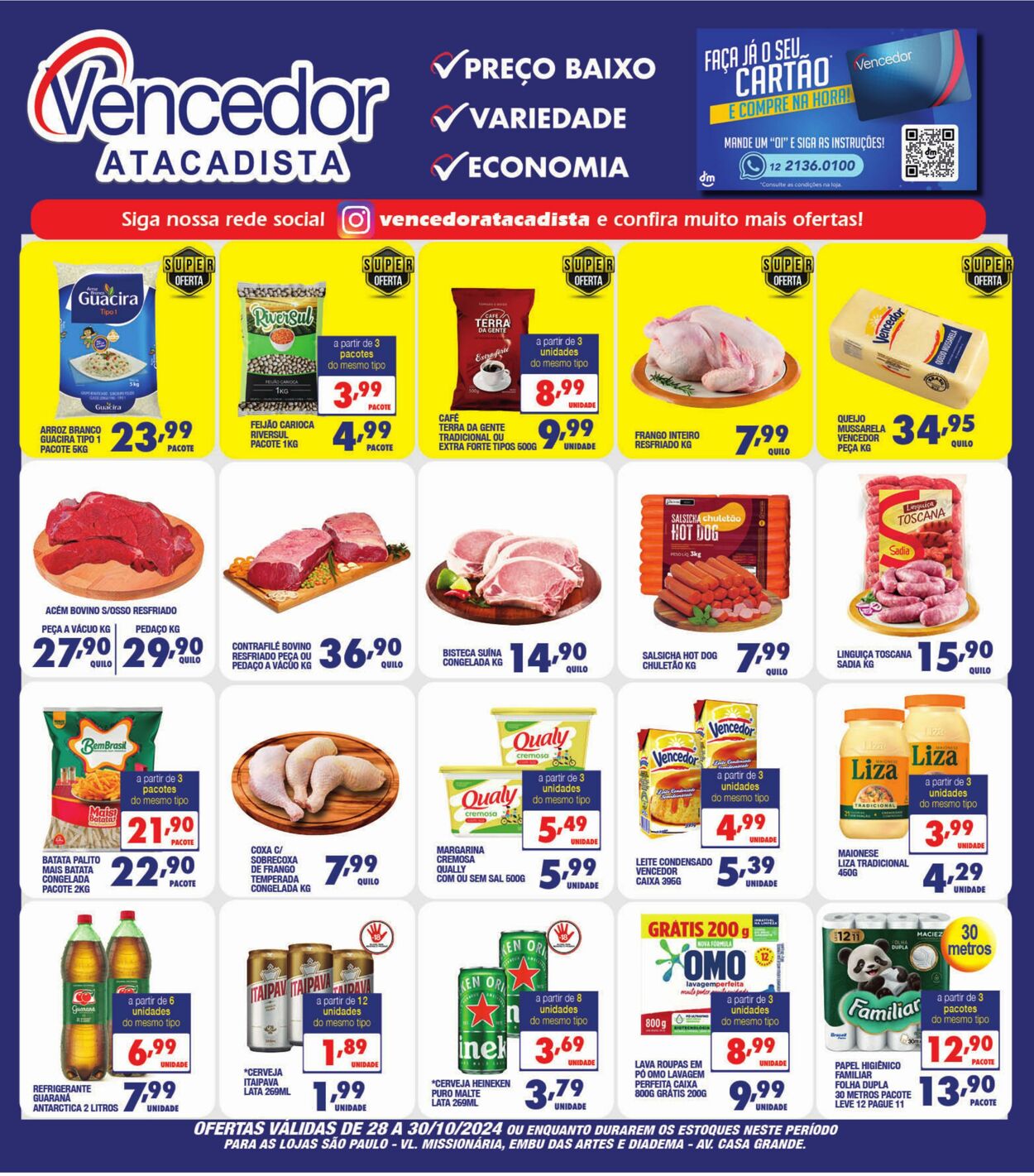 Vencedor Atacadista Folhetos promocionais