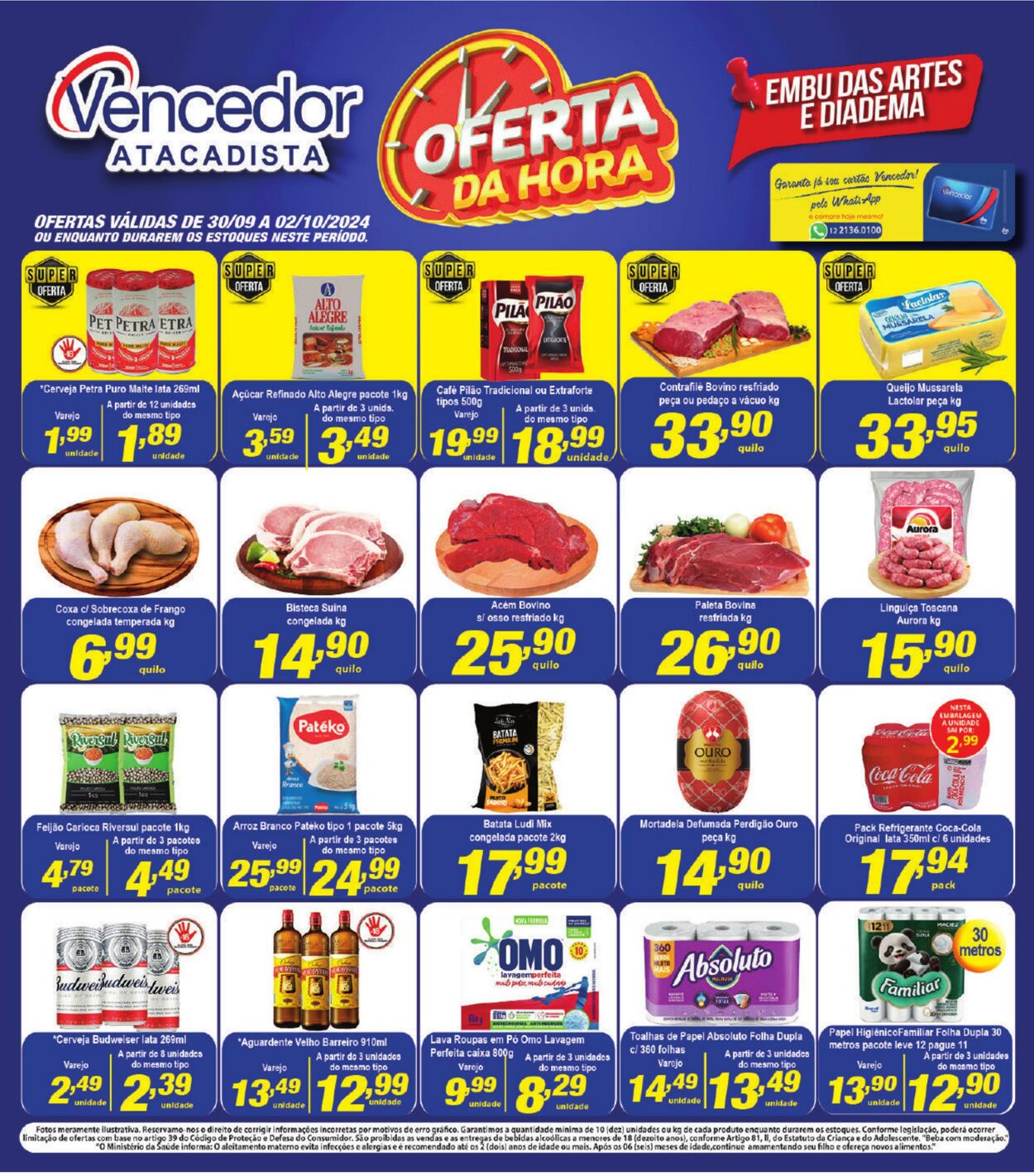 Vencedor Atacadista Folhetos promocionais