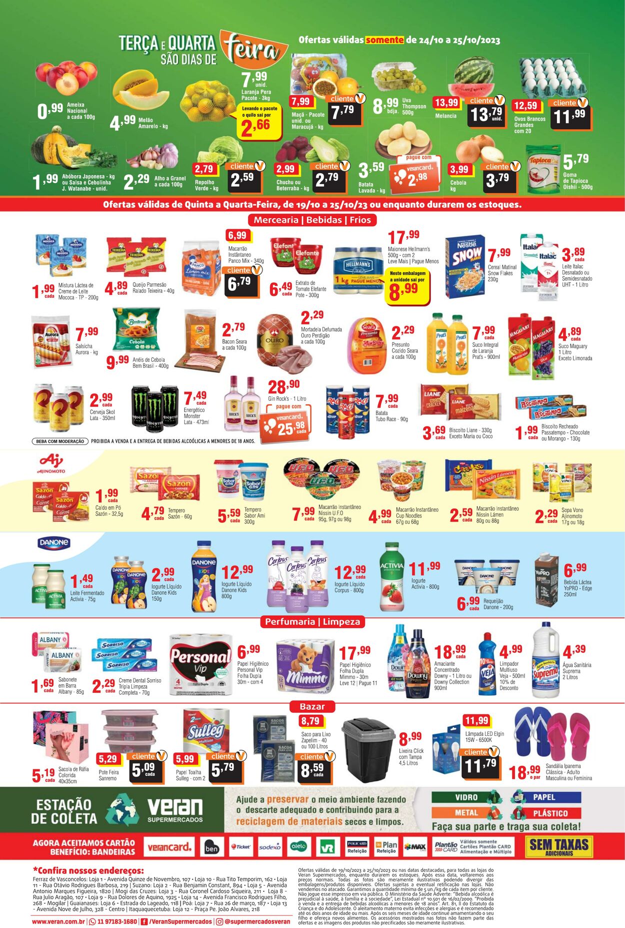 Folheto Veran Supermercados 19.10.2023 - 25.10.2023