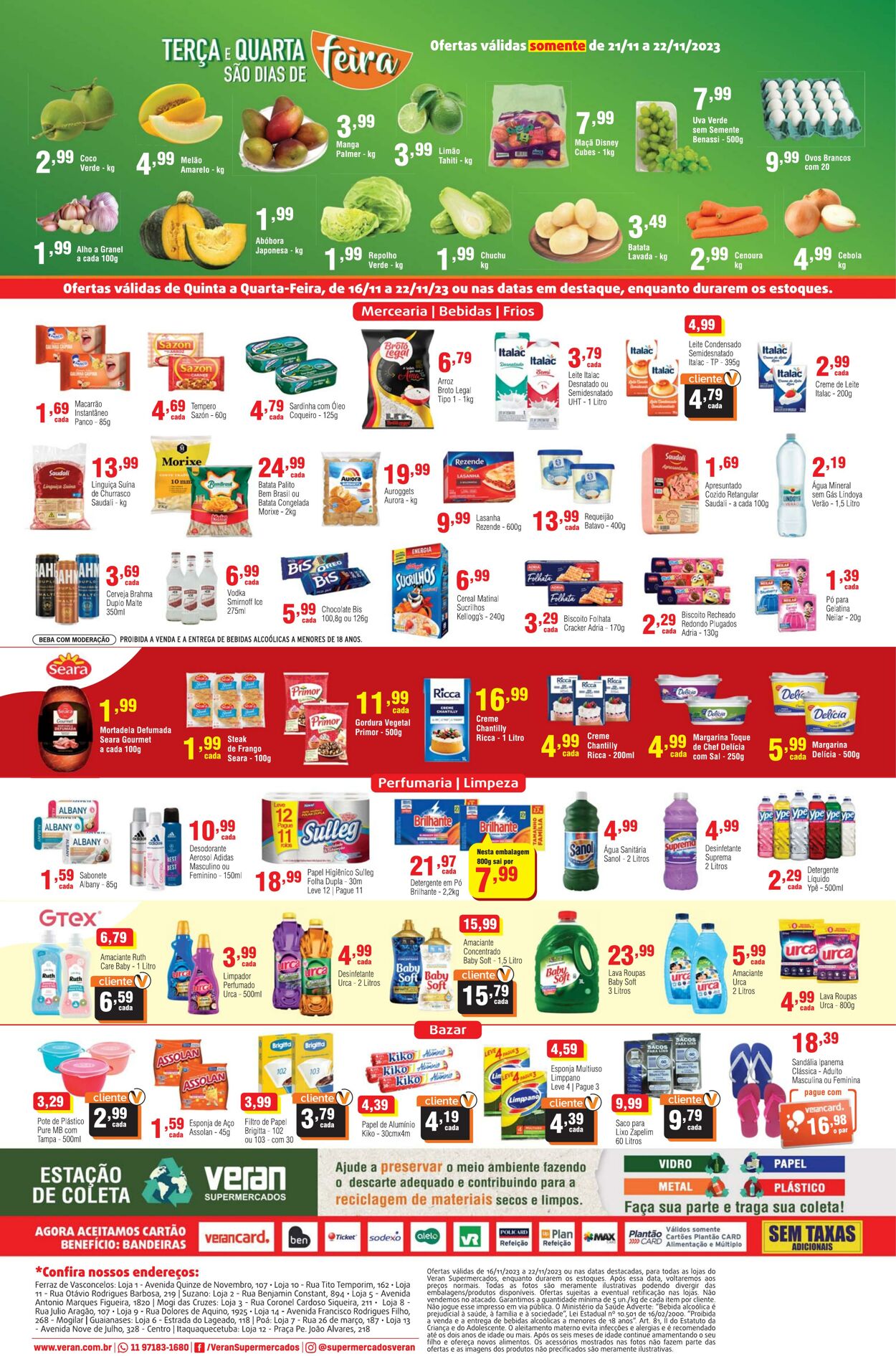 Folheto Veran Supermercados 16.11.2023 - 22.11.2023