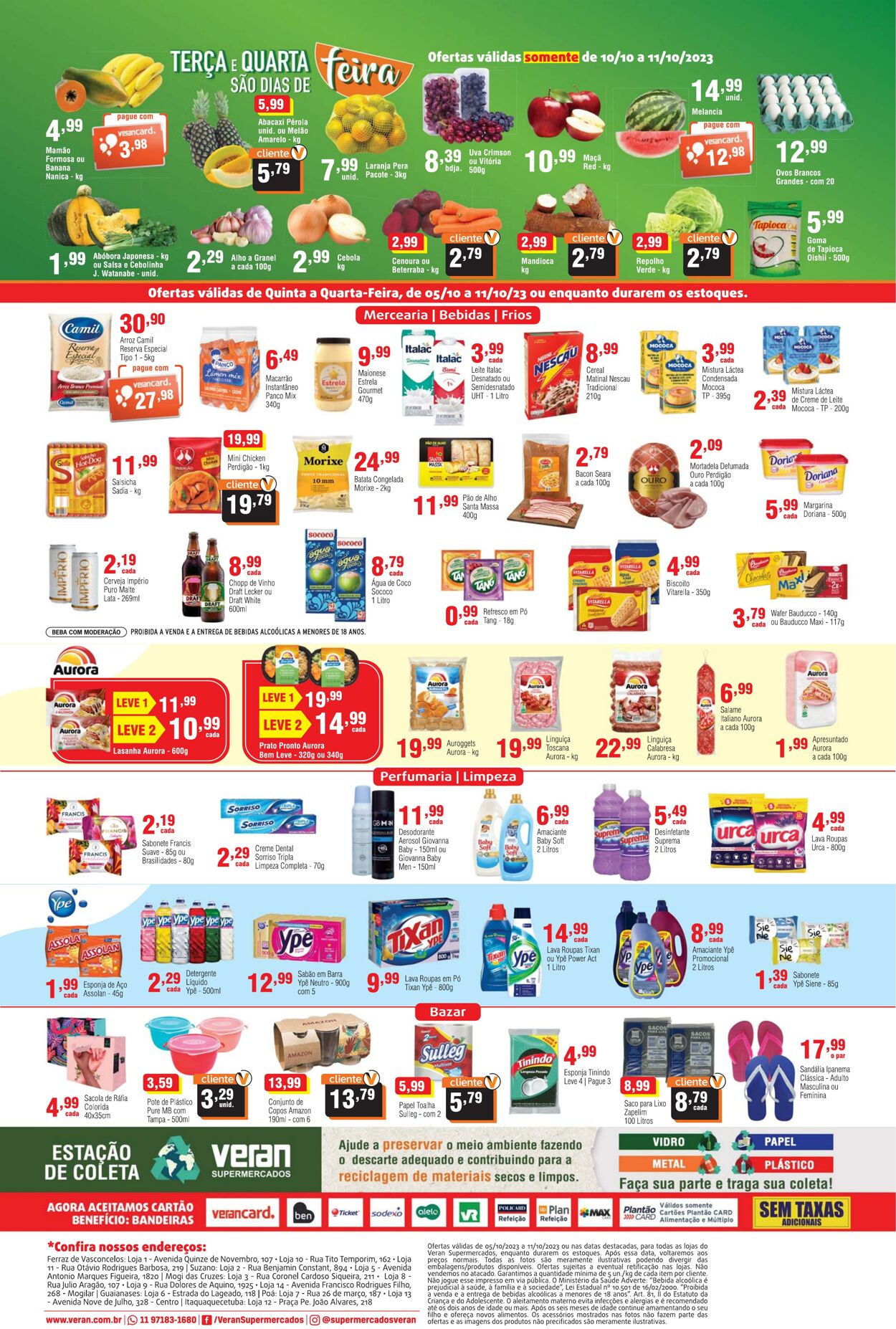 Folheto Veran Supermercados 05.10.2023 - 11.10.2023