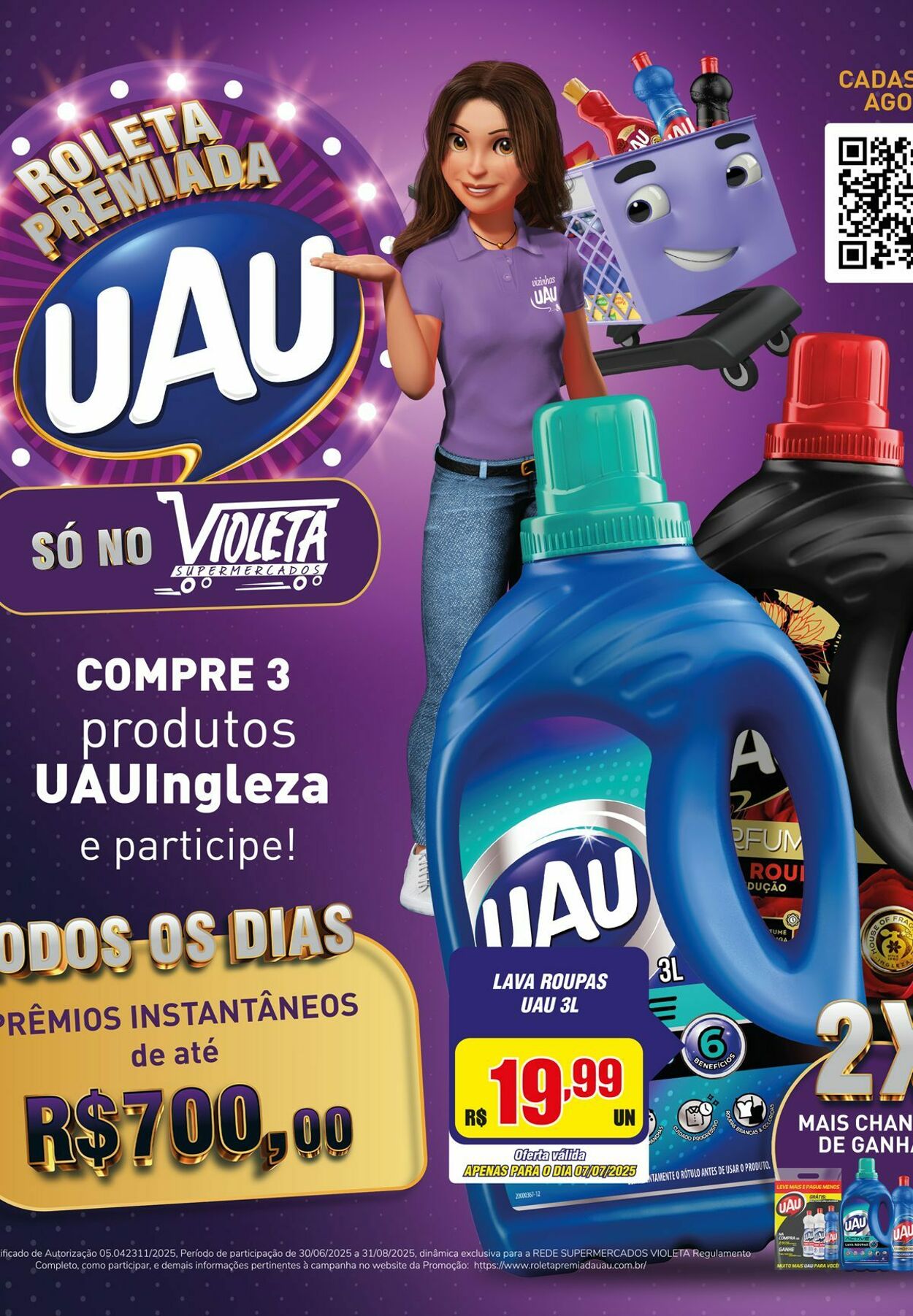 Folheto Violeta Supermercados 07.07.2025 - 07.07.2025